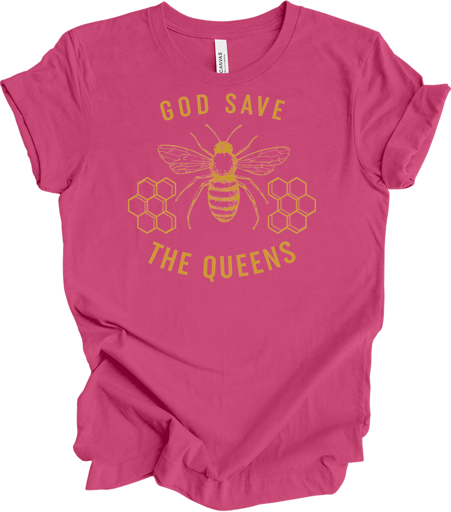 God Save the Queens T-Shirt in Berry