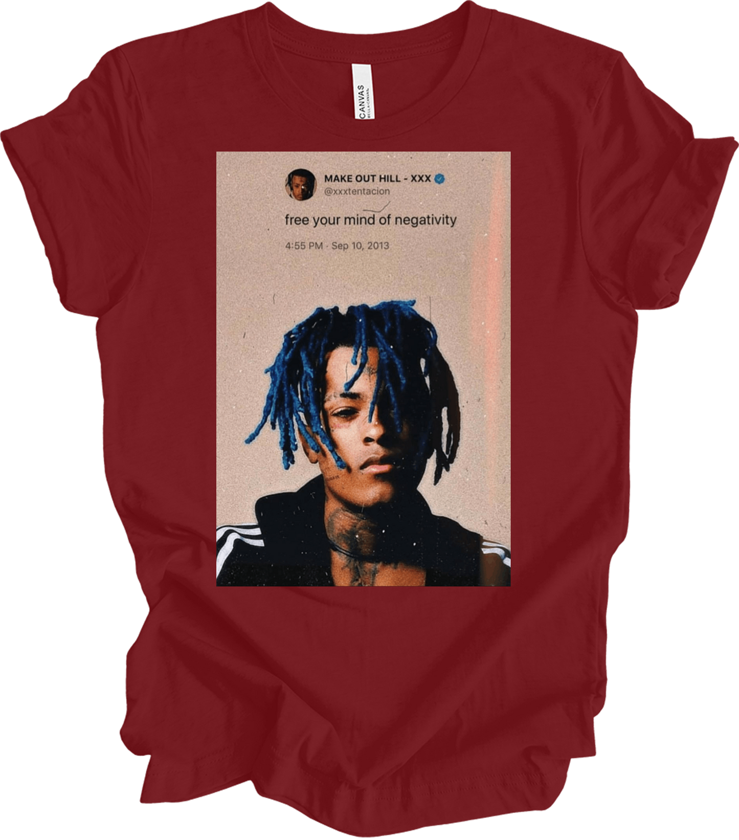 XXXTentacion Quote T-Shirt in Cardinal