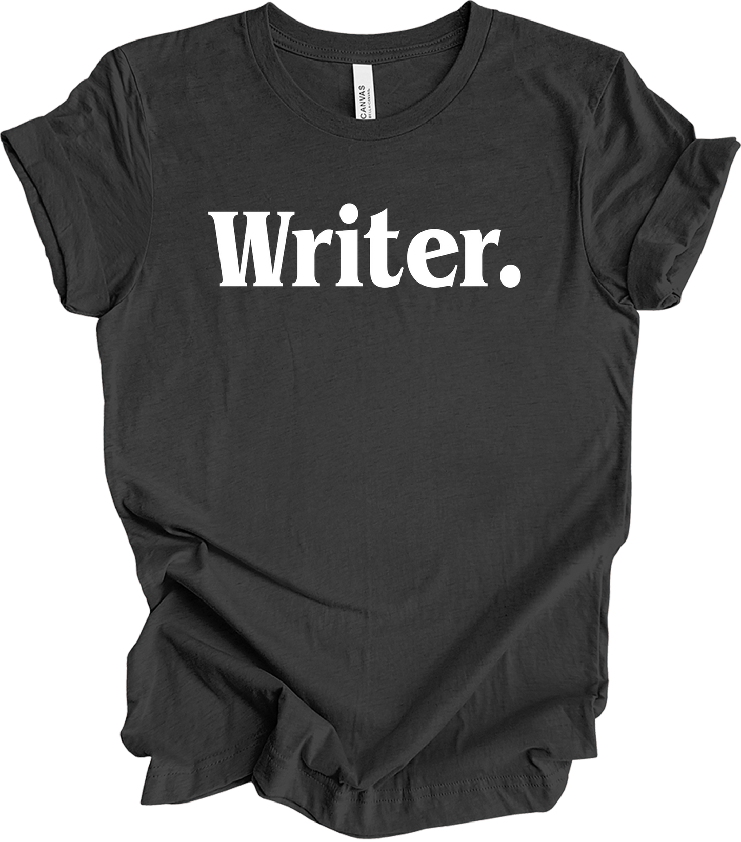 Writer Funny Writing Book Author Novelist Gift T-Shirt in Dark Grey Heather