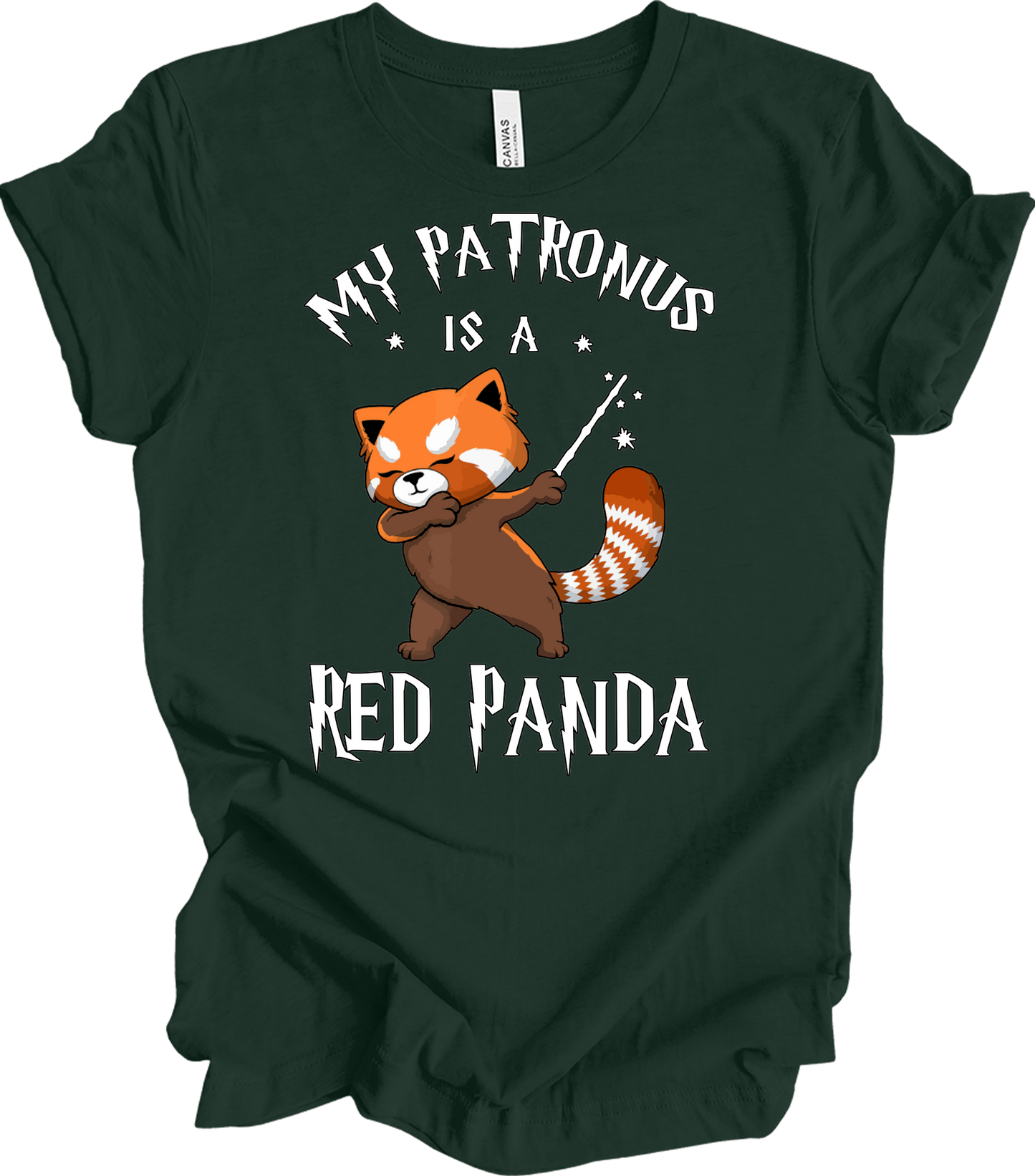 My Patronus Red Panda T-Shirt in Forest