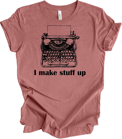 Writer : 'Plotting a Murder' Design T-Shirt in Heather Mauve