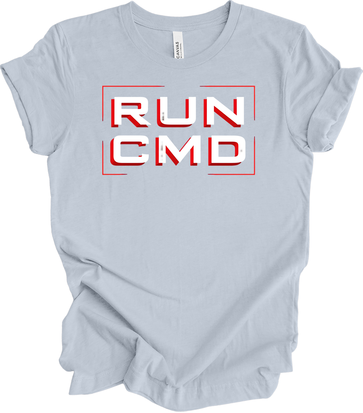 Run CMD Retro Tech T-Shirt in Light Blue
