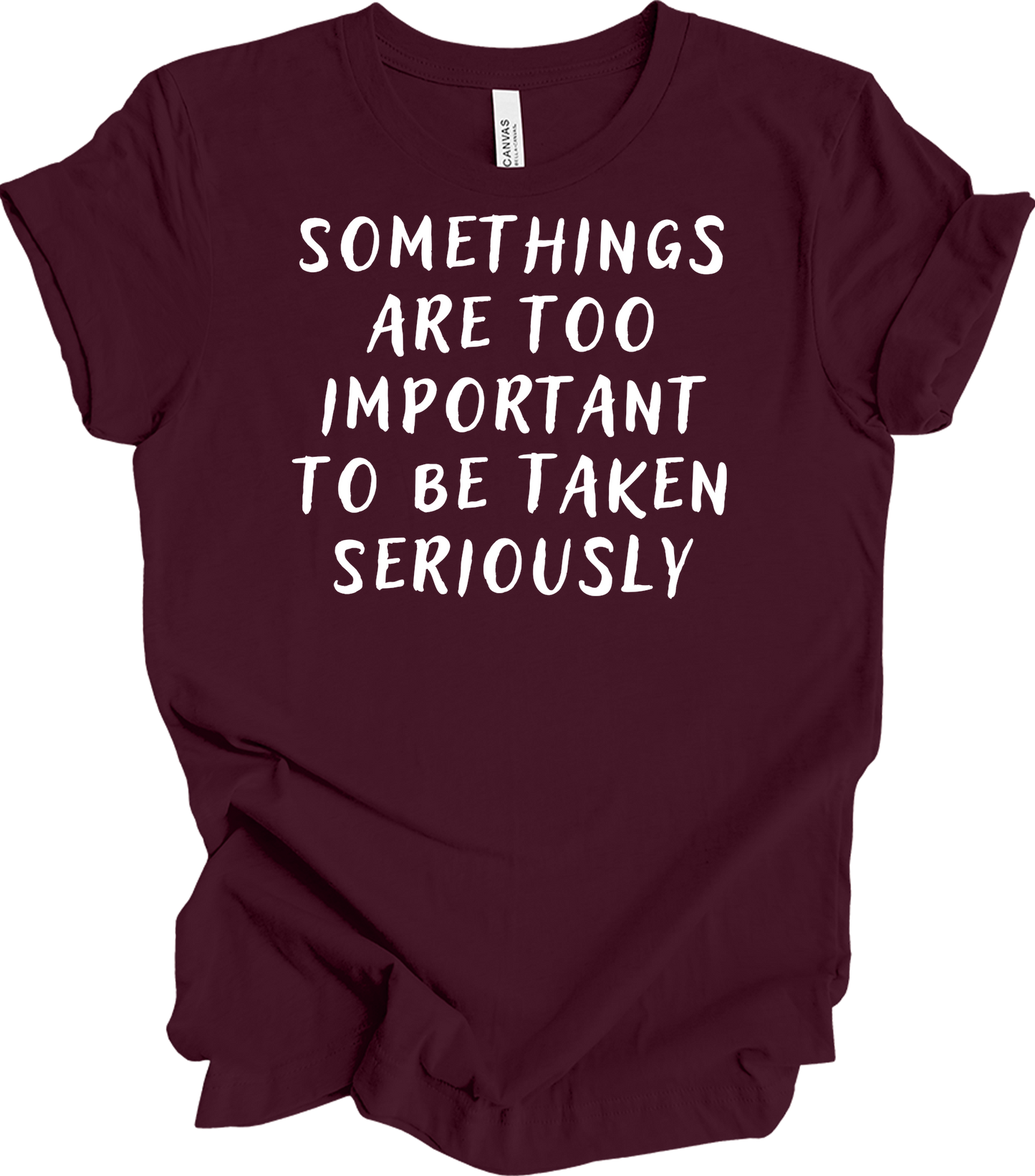 Stage Crew: Important Yet Fun T-Shirt in Maroon