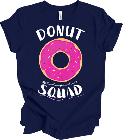 Donut Squad - Funny Foodie Gift T-Shirt in Navy