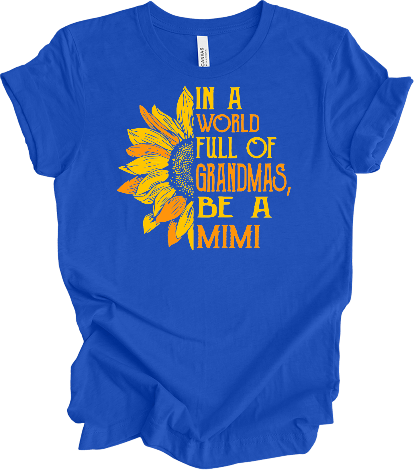 Be A Mimi Sunflower T-Shirt in True Royal