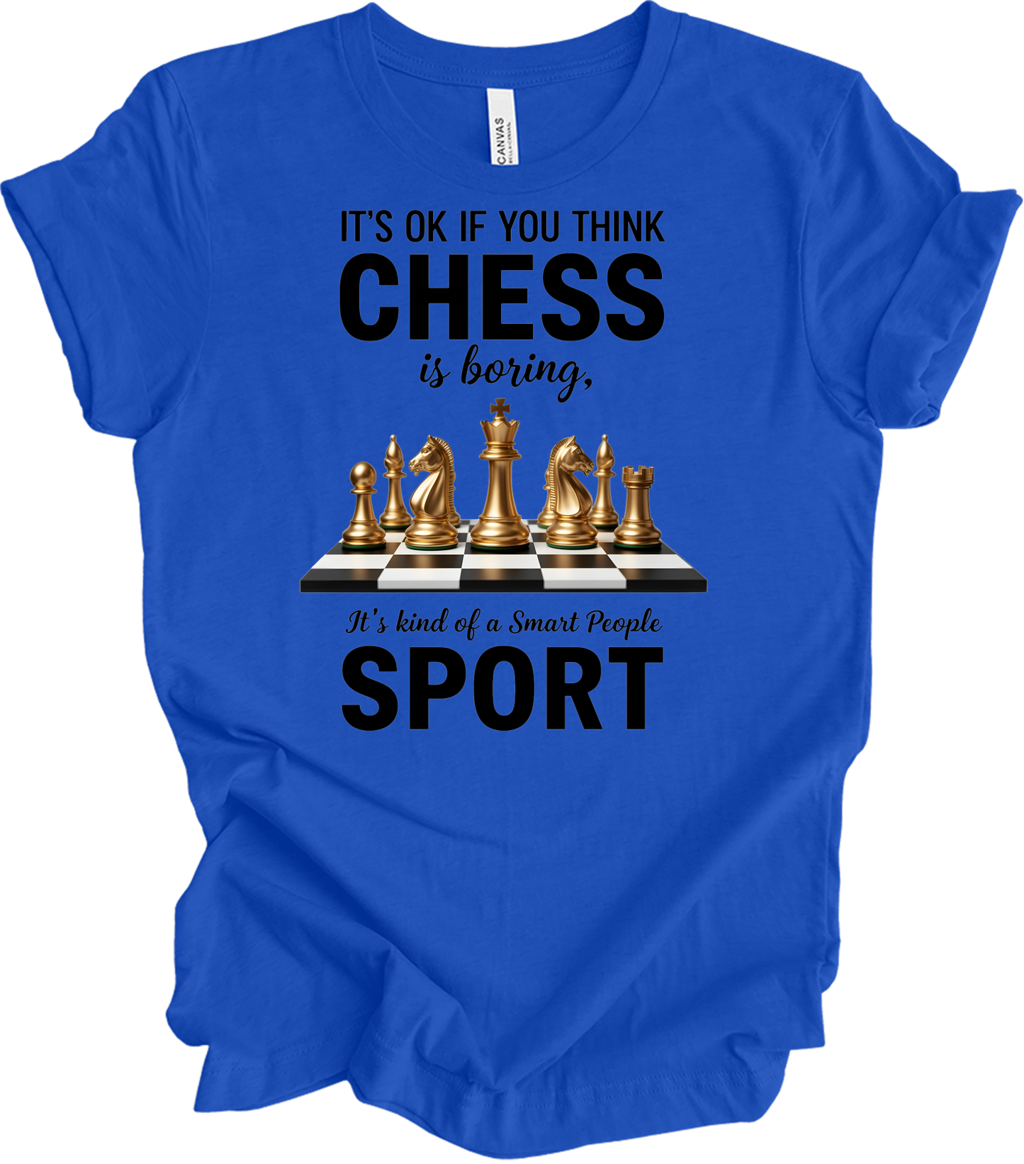 Chess : Checkmate Style T-Shirt in True Royal