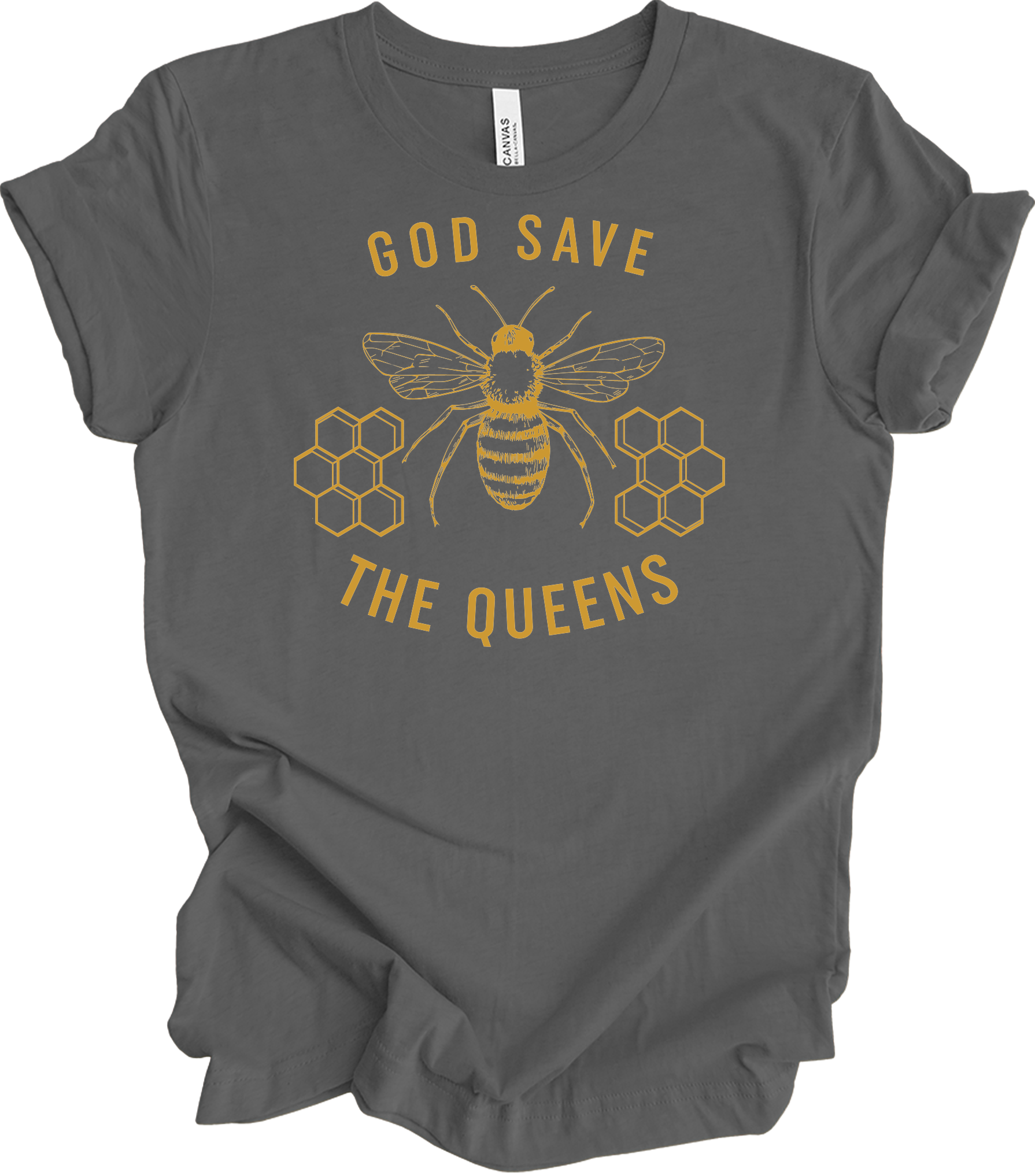 God Save the Queens T-Shirt in Asphalt