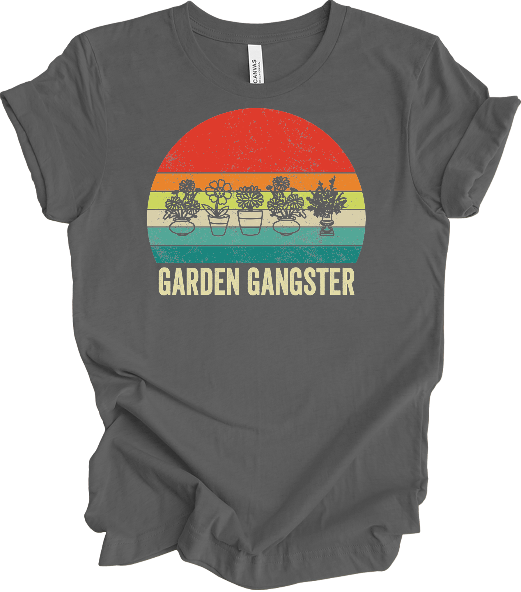 Garden Gangster - Plant Lover Gift T-Shirt in Asphalt