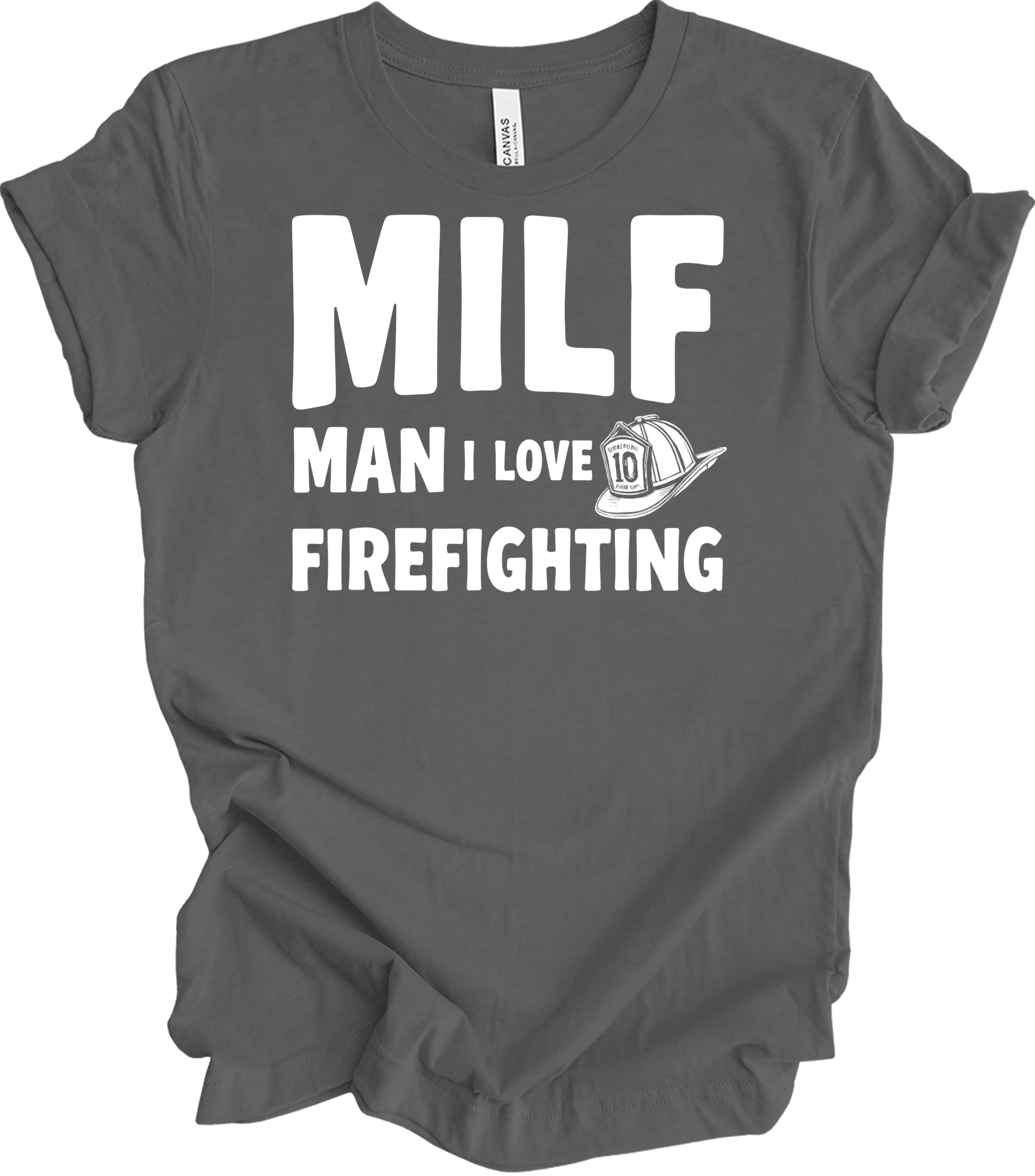 MILF Man I Love Firefighting T-Shirt in Asphalt