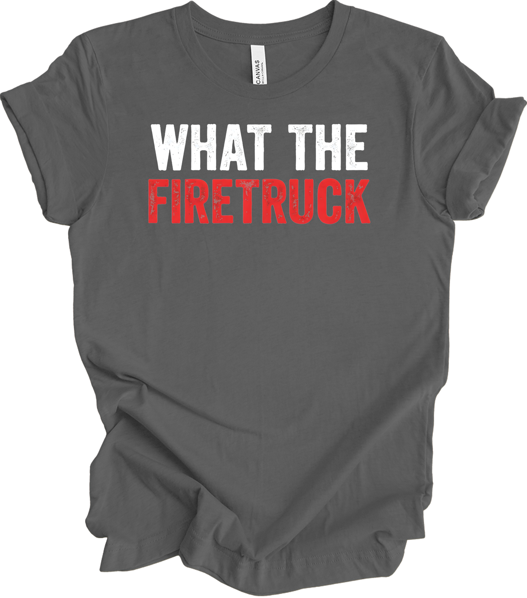 What The Firetruck T-Shirt in Asphalt