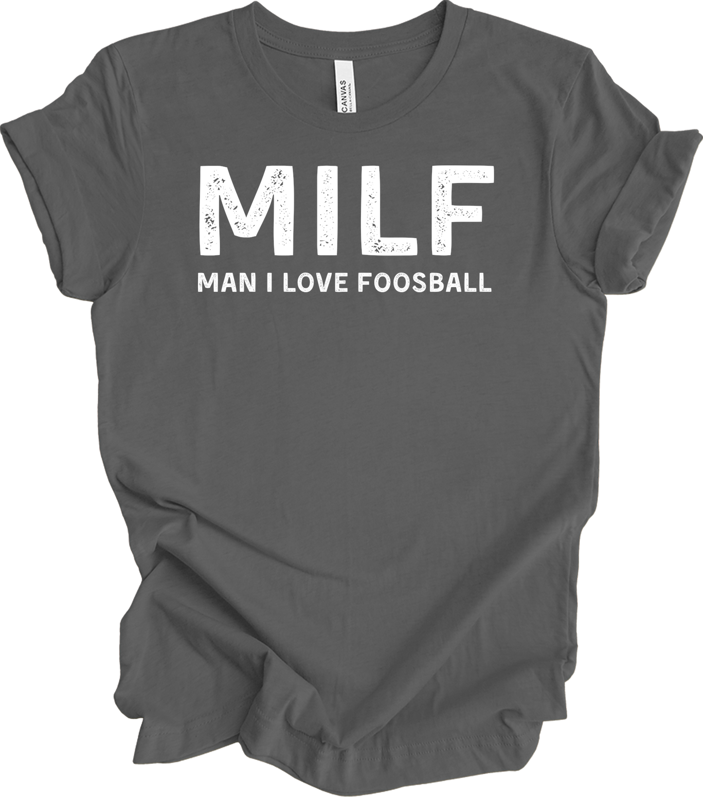MILF Man I Love Foosball T-Shirt in Asphalt
