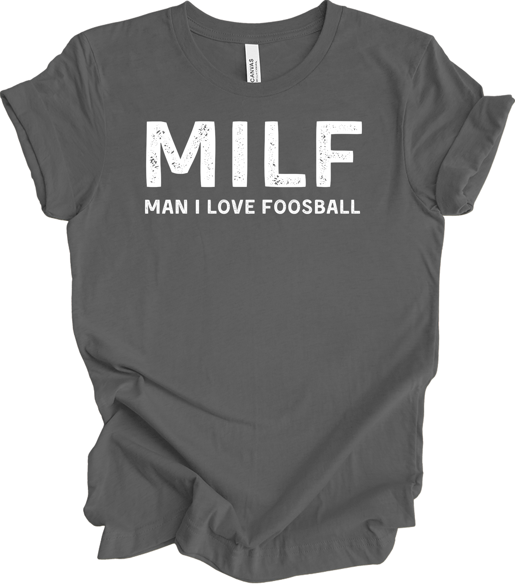 MILF Man I Love Foosball T-Shirt in Asphalt