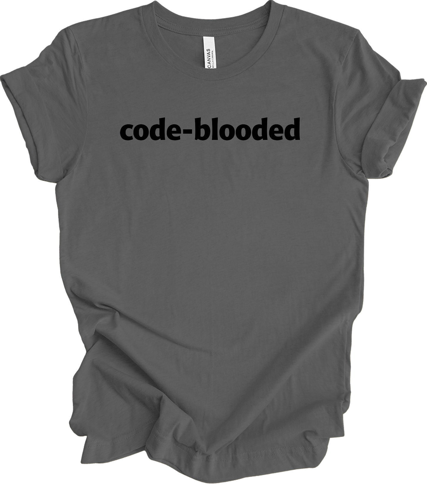 Code Blooded Programmer T-Shirt in Asphalt