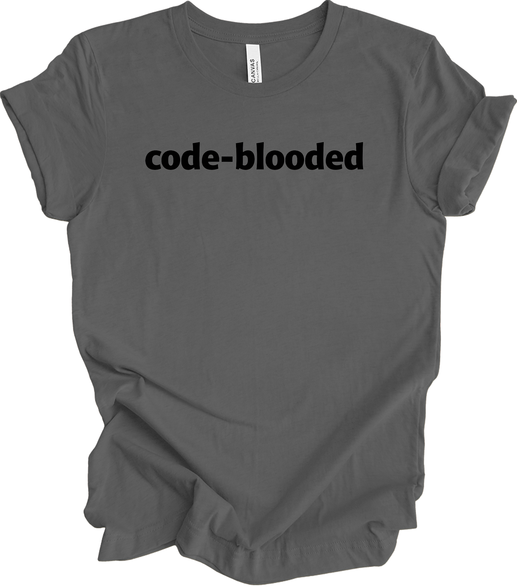 Code Blooded Programmer T-Shirt in Asphalt
