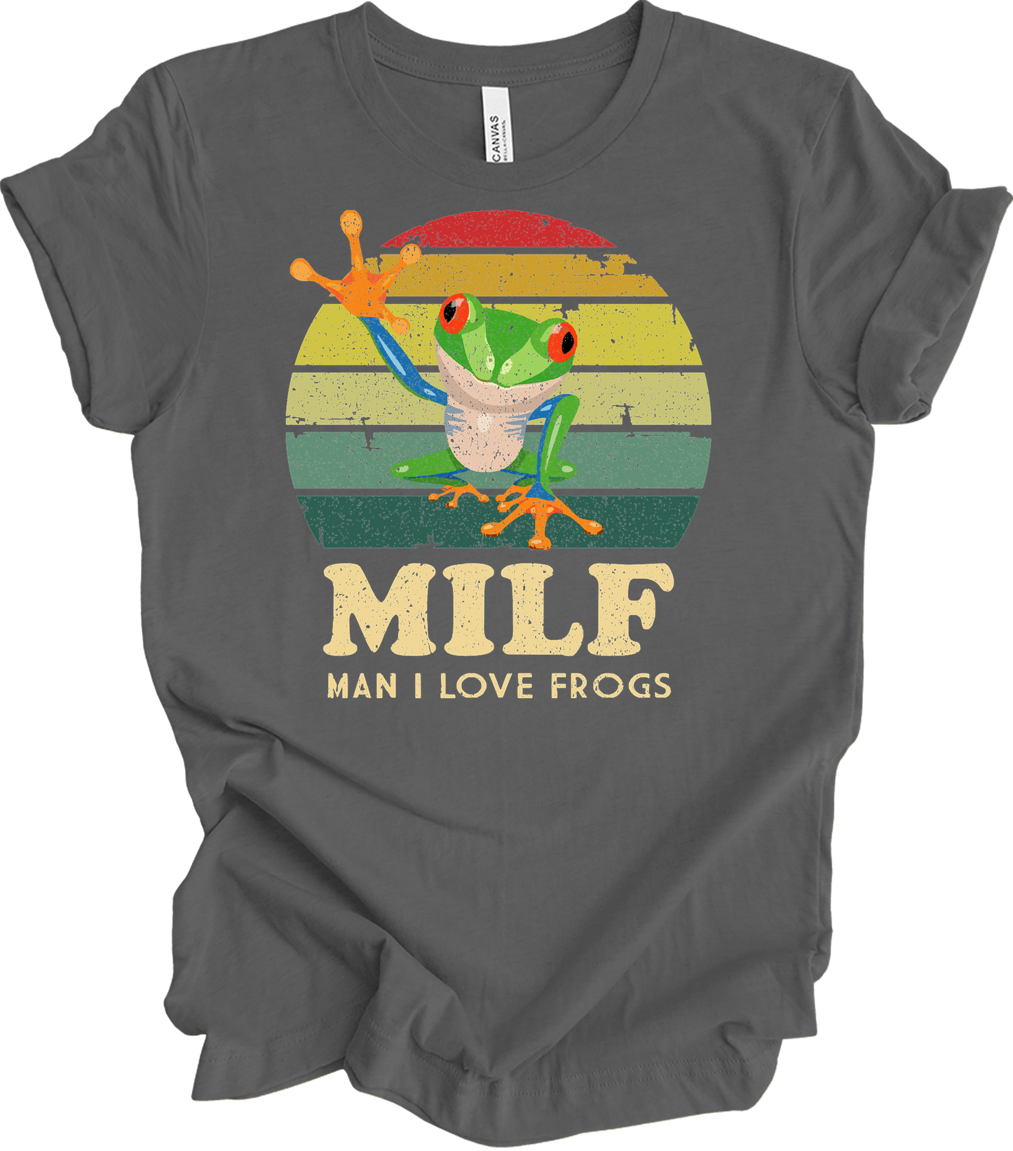 MILF Man I Love Frogs T-Shirt in Asphalt