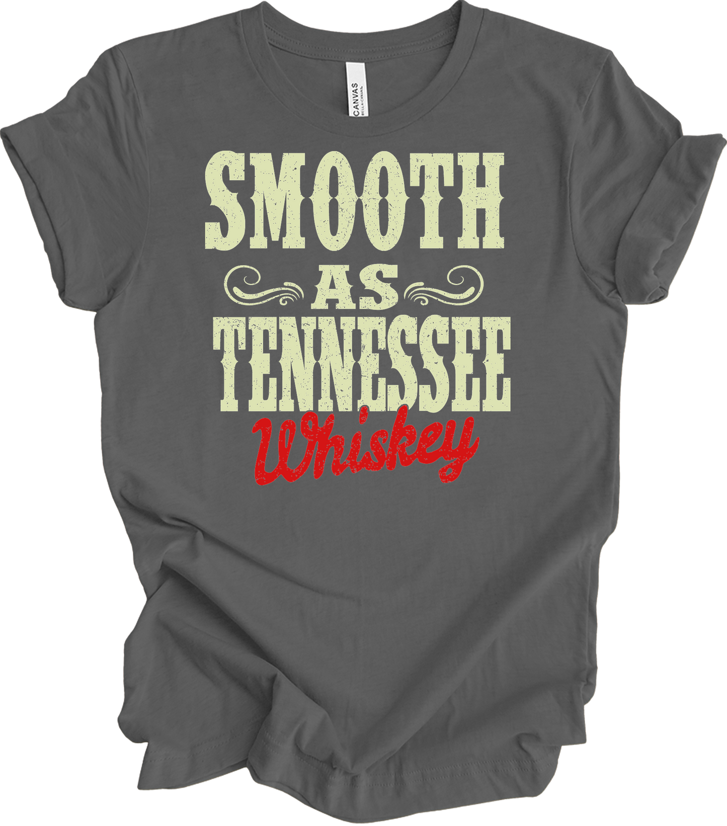 Smooth As Tennessee Whiskey T-Shirt in Asphalt