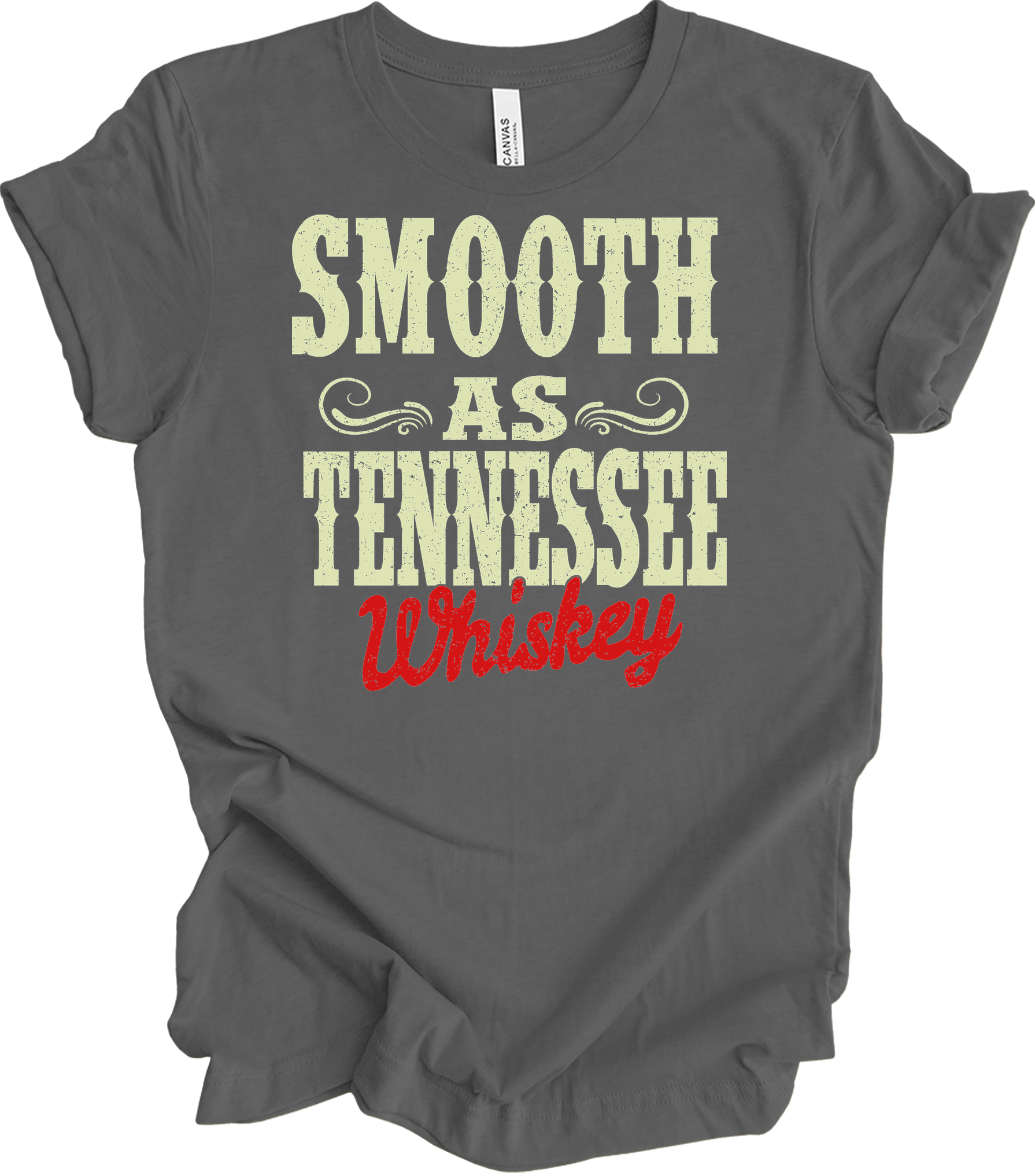 Smooth As Tennessee Whiskey T-Shirt in Asphalt