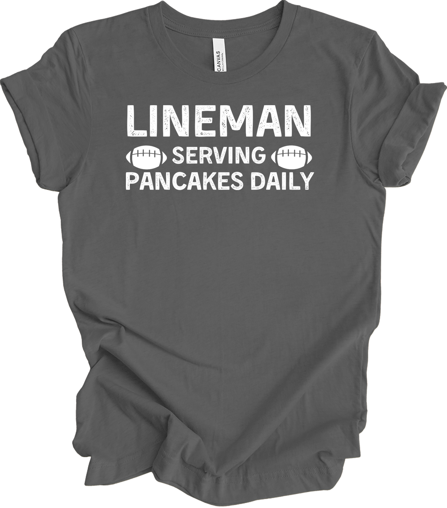 Lineman Pancakes Daily T-Shirt in Asphalt