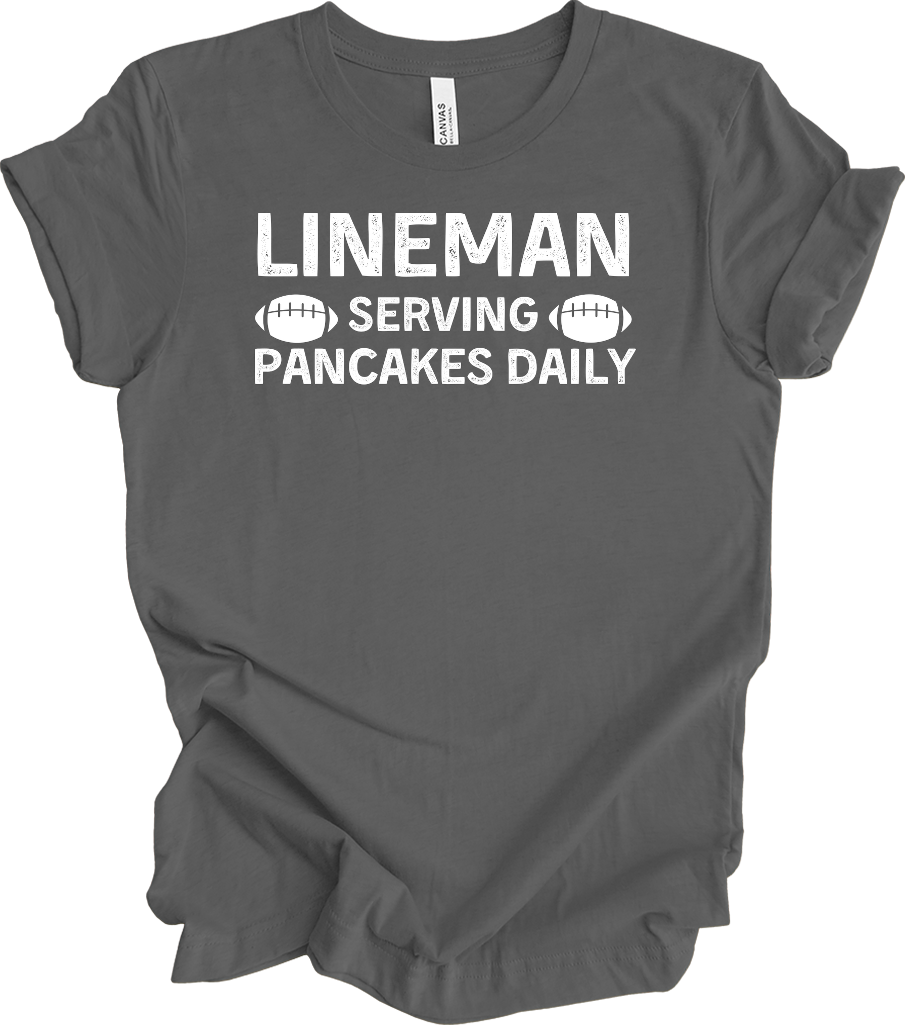 Lineman Pancakes Daily T-Shirt in Asphalt