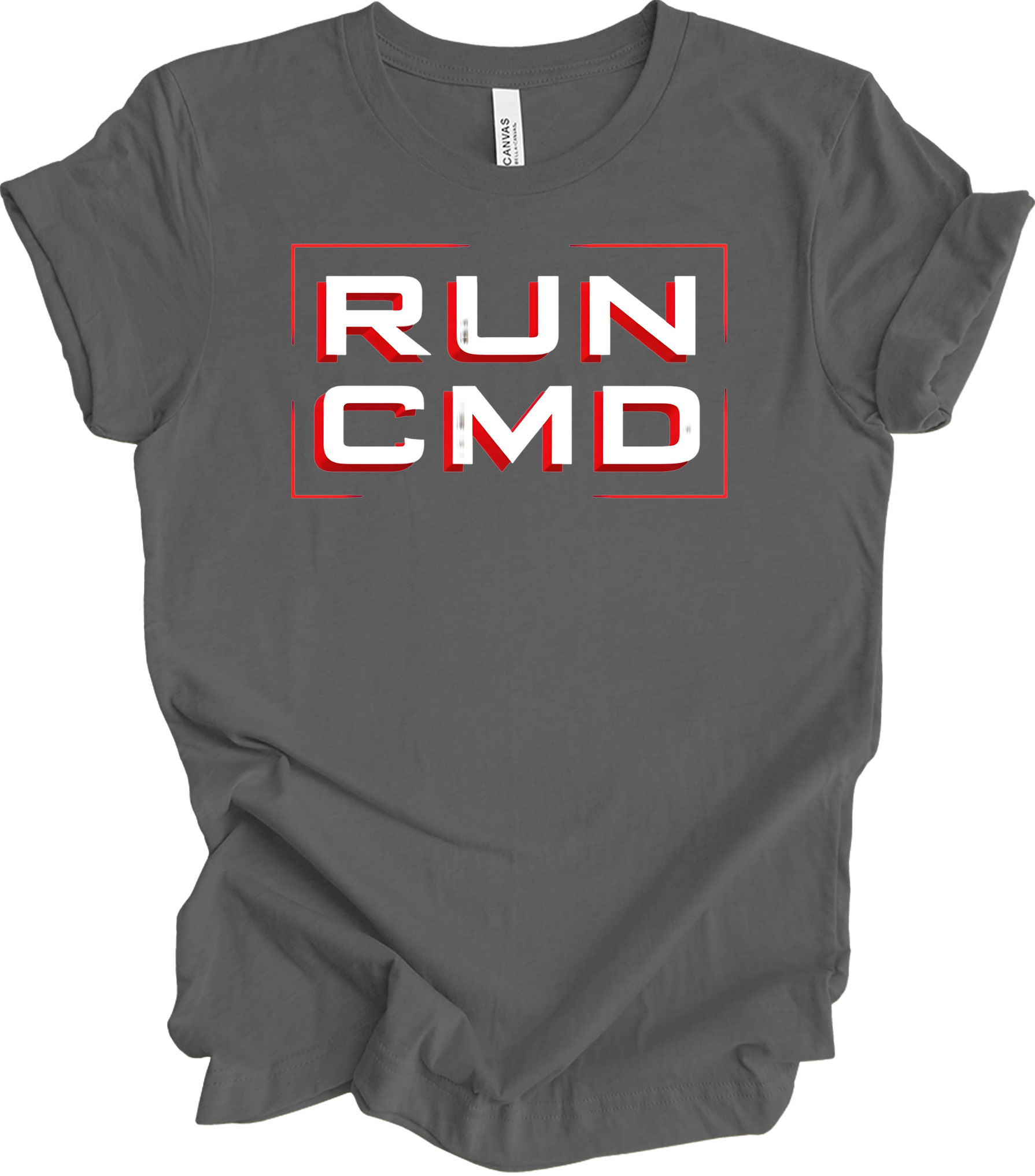 Run CMD Retro Tech T-Shirt in Asphalt