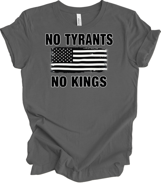 No Tyrants No Kings T-Shirt in Asphalt