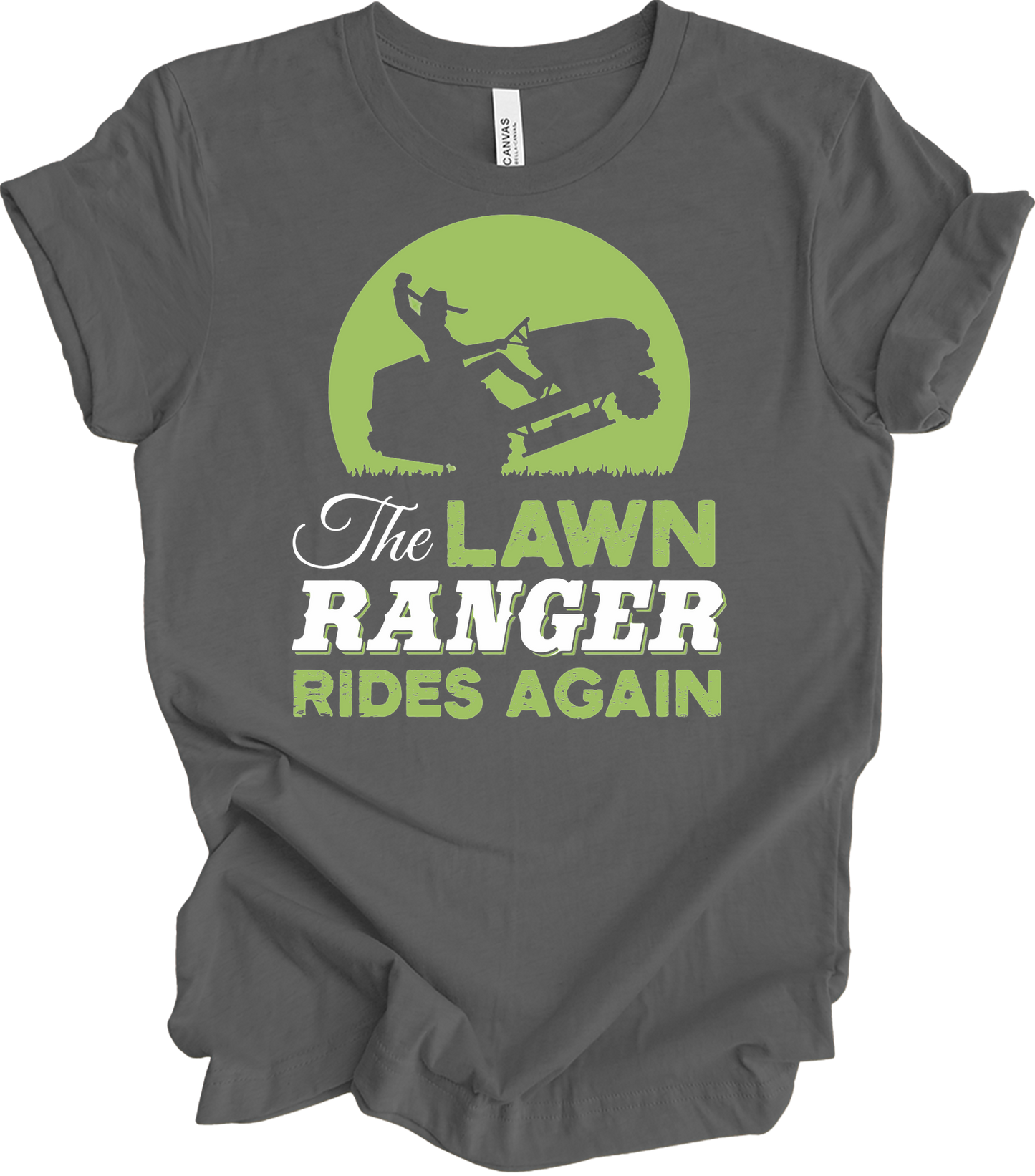 The Lawn Ranger Rides Again T-Shirt in Asphalt
