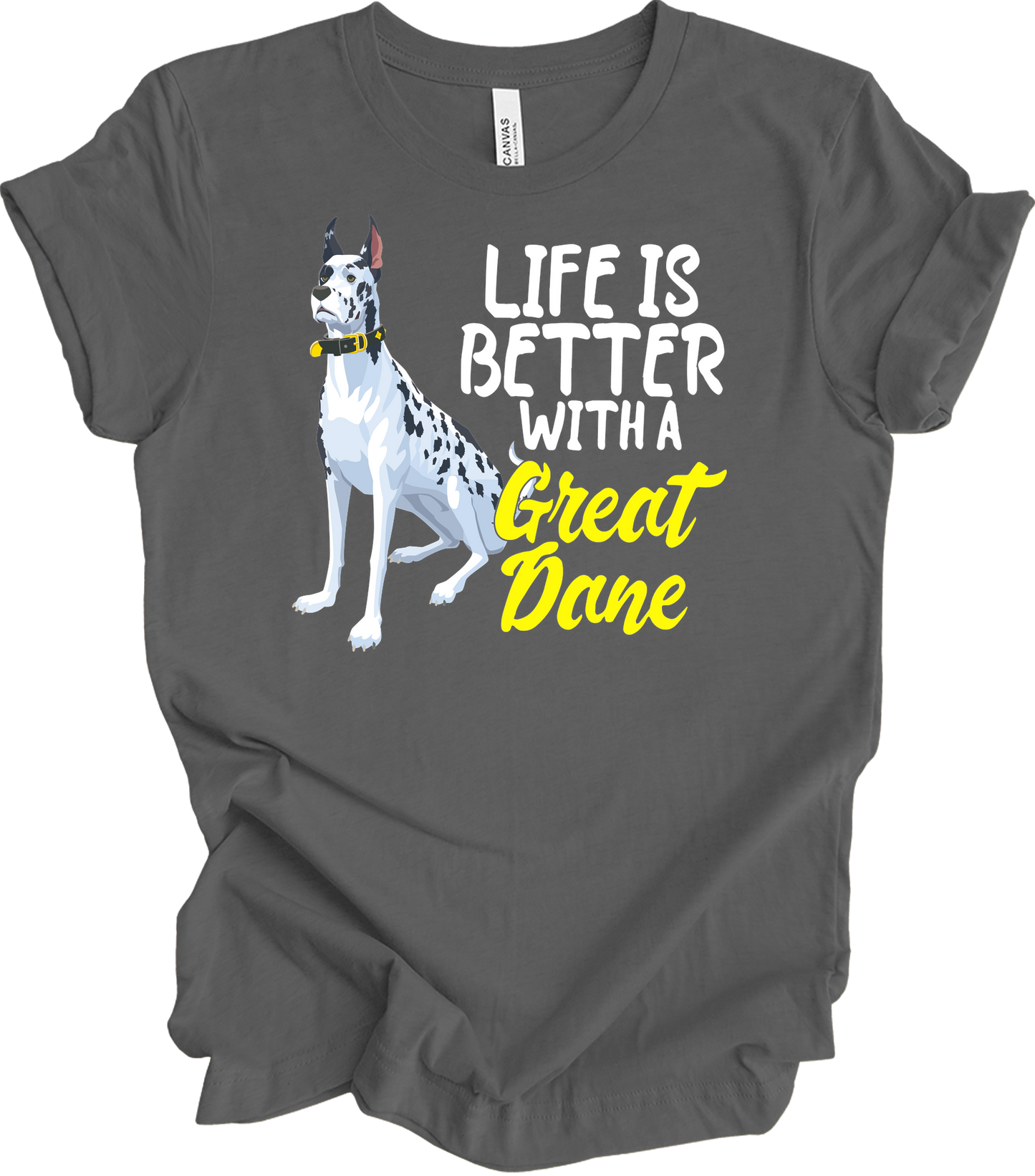 Great Dane Mom - Dog Lover Gift T-Shirt in Asphalt