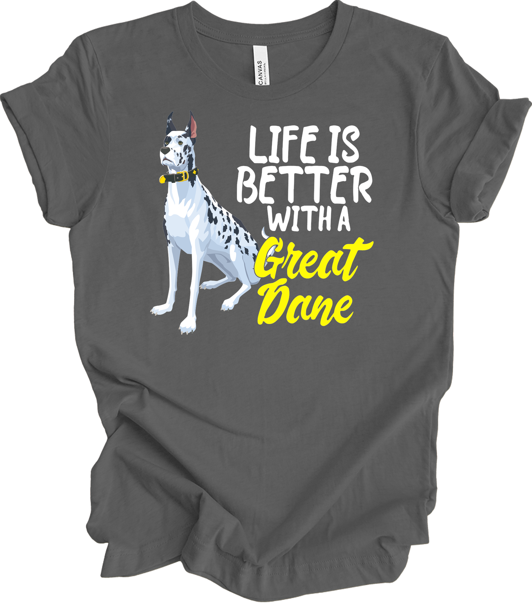 Great Dane Mom - Dog Lover Gift T-Shirt in Asphalt
