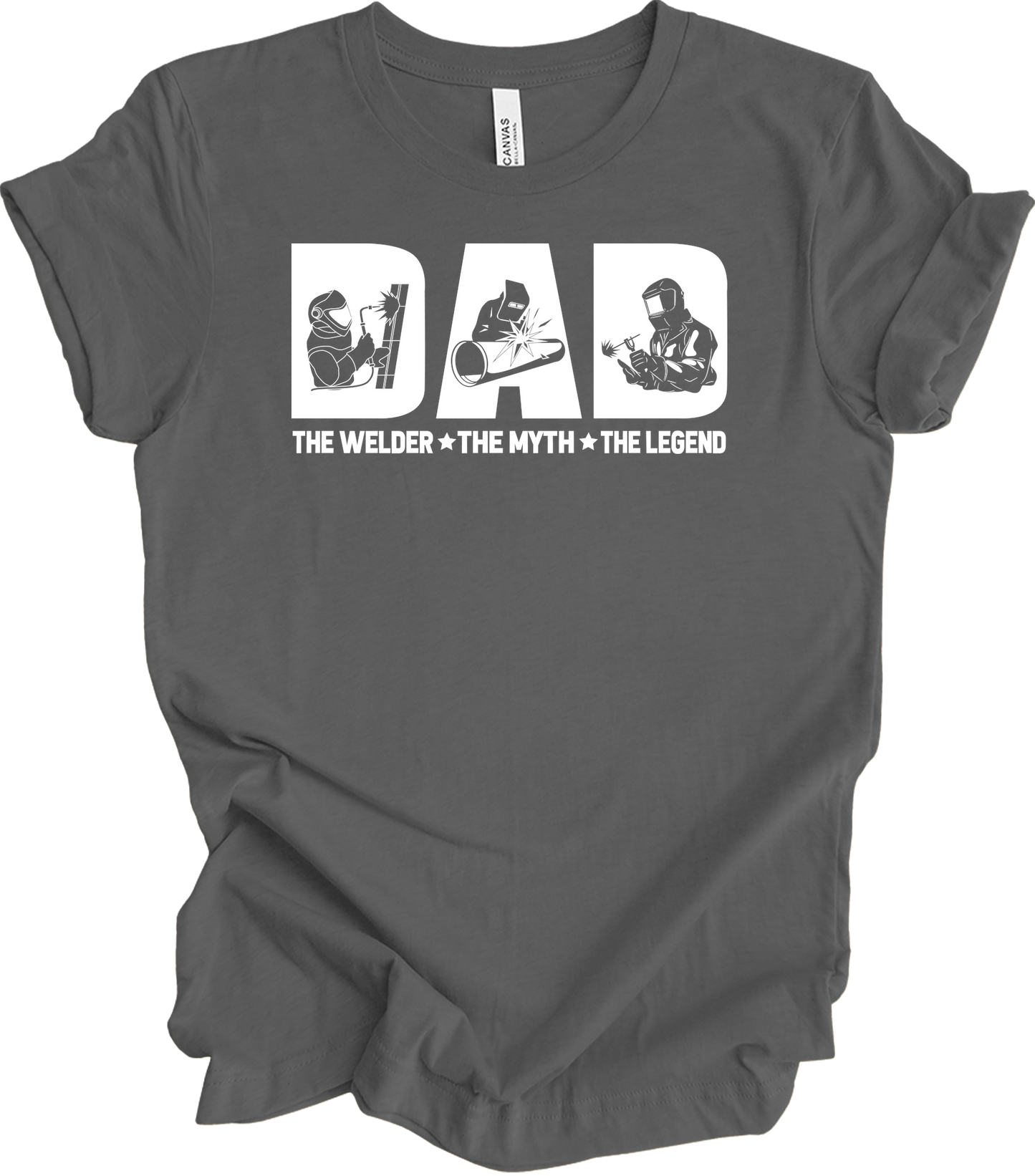 Welder Dad: Myth & Legend T-Shirt in Asphalt
