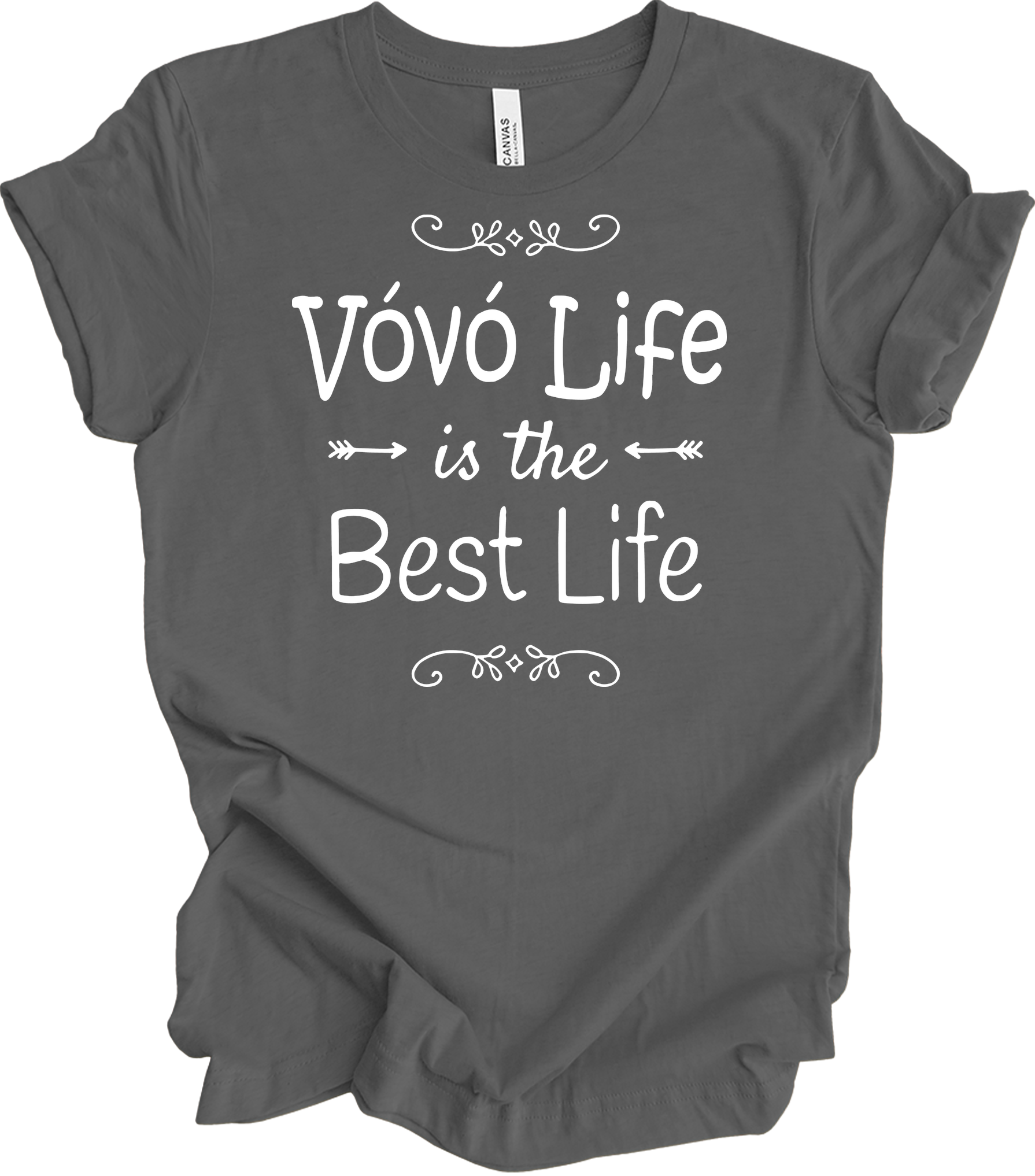 Vovó Life Best Life T-Shirt in Asphalt