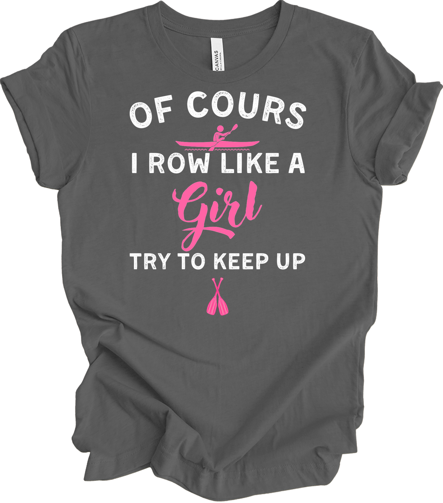 Row Like a Girl - Keep Up T-Shirt in Asphalt