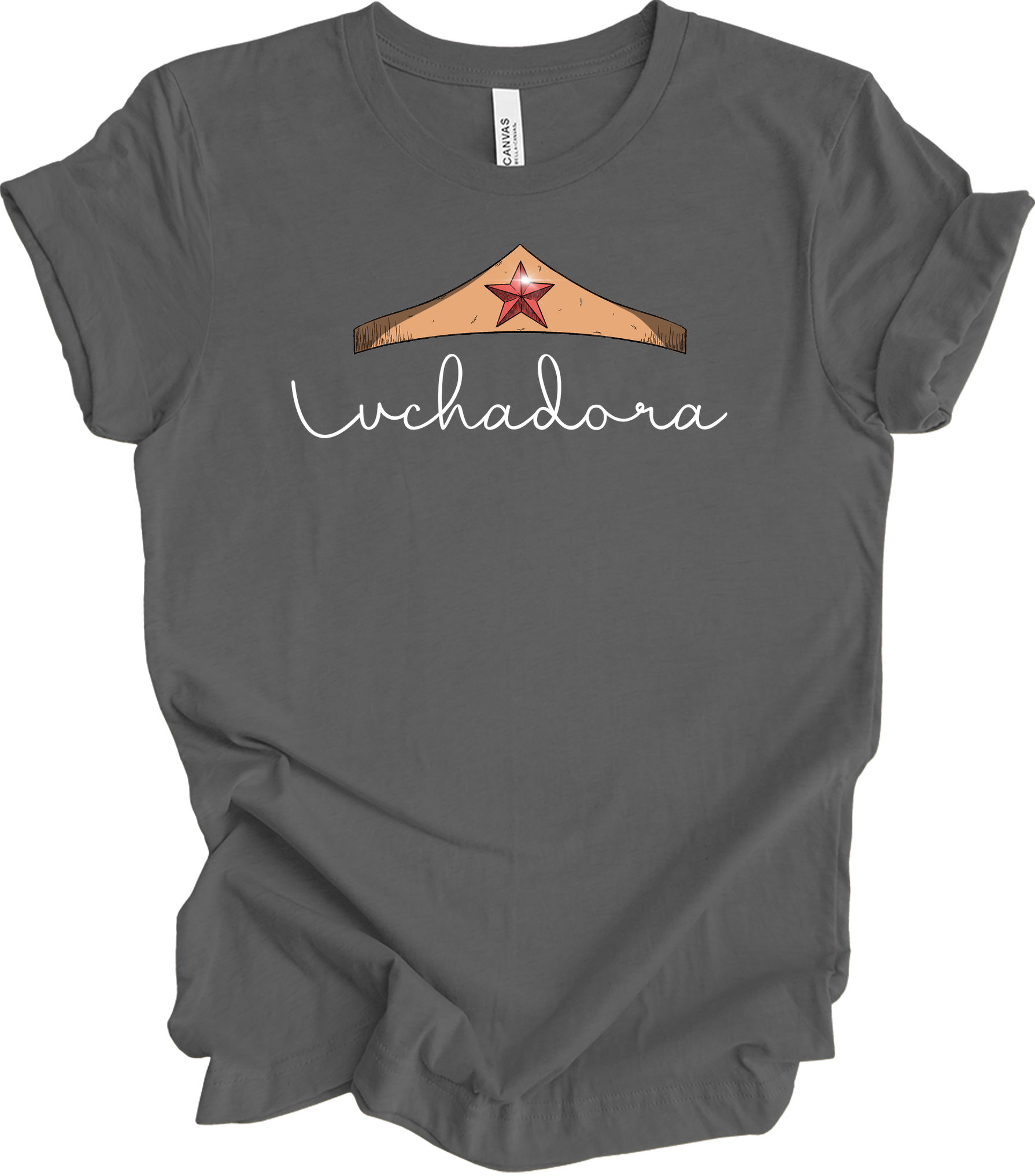 Wonder Woman Luchadora T-Shirt in Asphalt