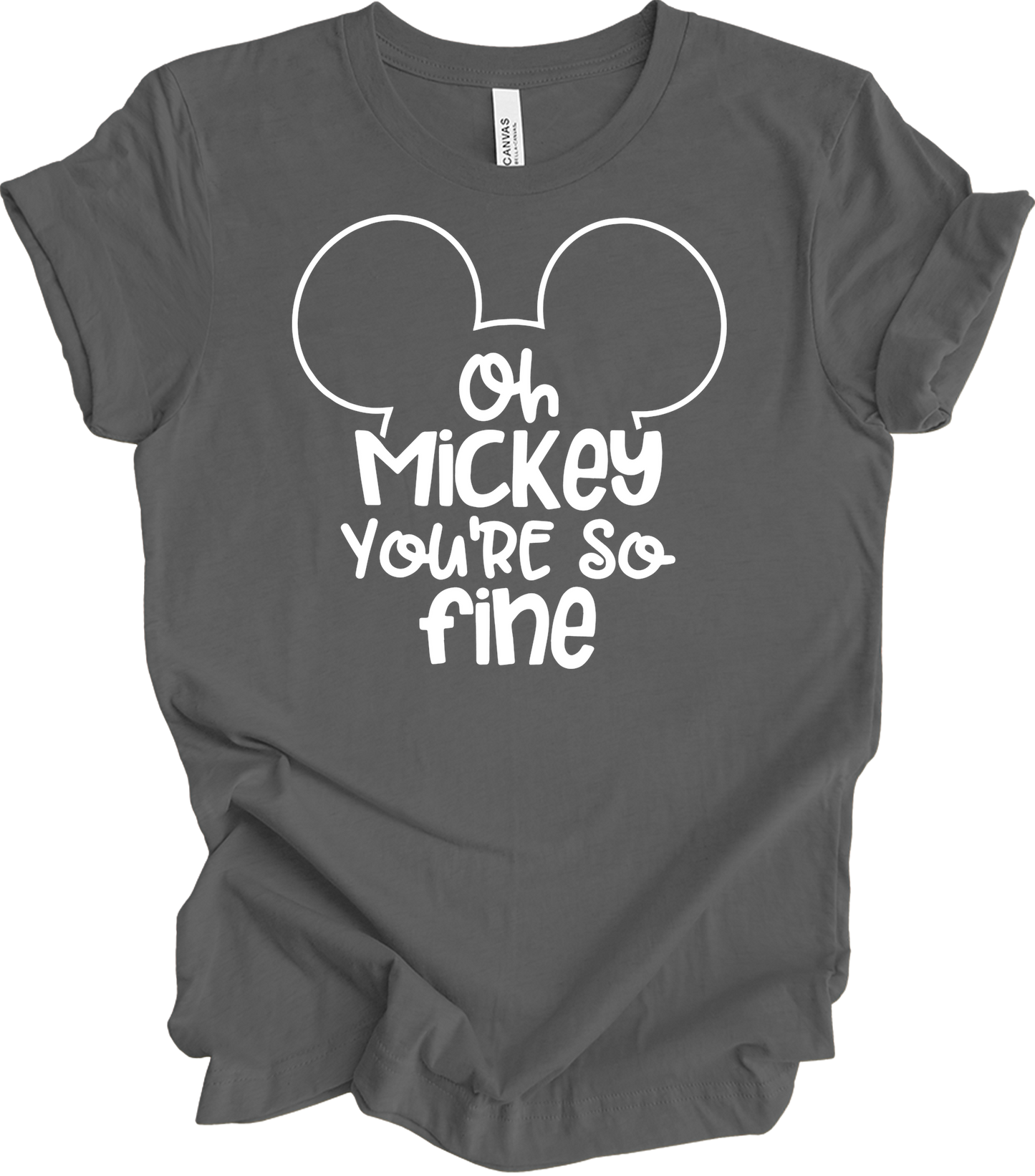 Oh Mickey You're So Fine - Unisex T-Shirt in Asphalt