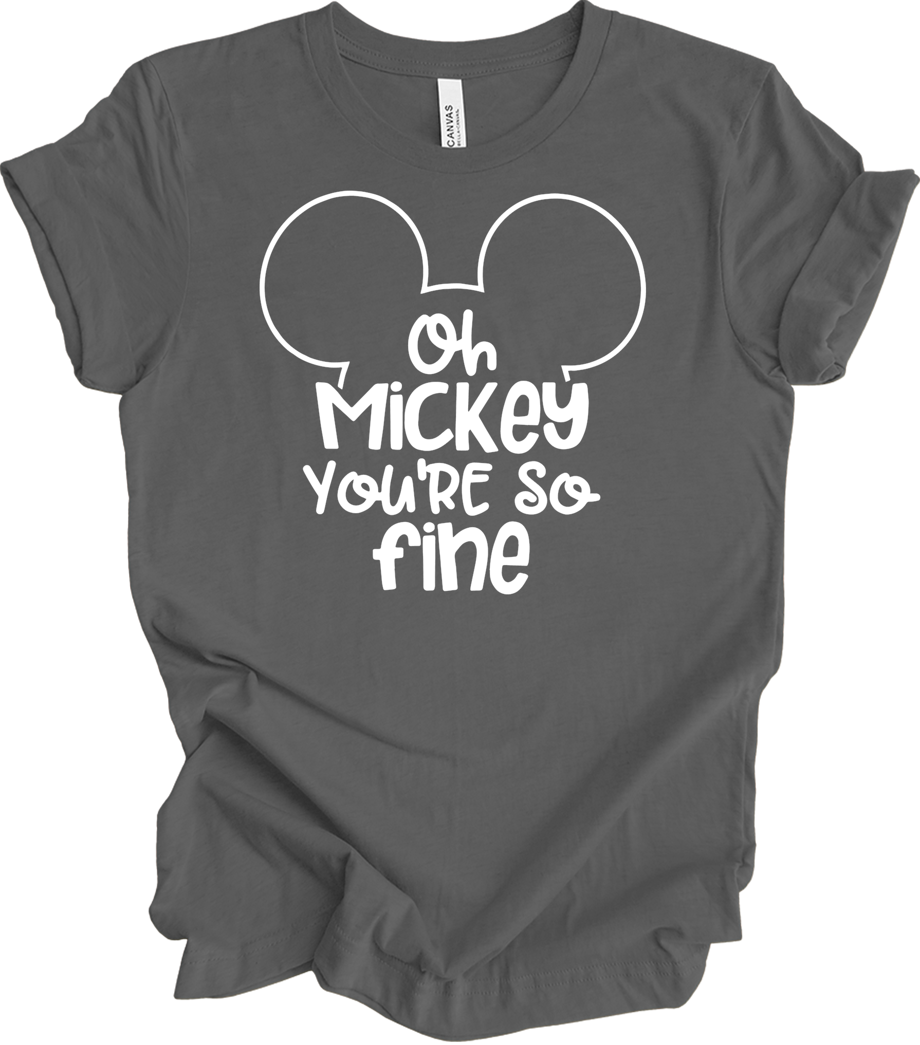 Oh Mickey You're So Fine - Unisex T-Shirt in Asphalt