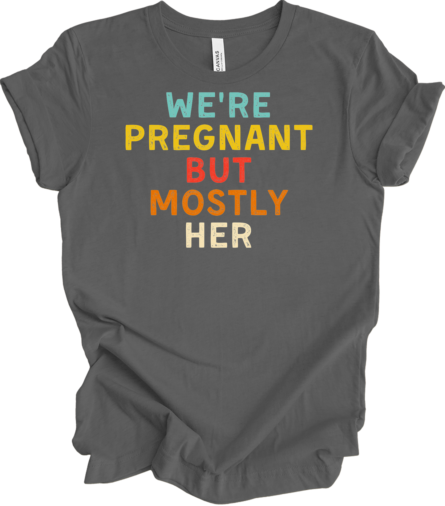 We're Pregnant But Mostly Her T-Shirt in Asphalt
