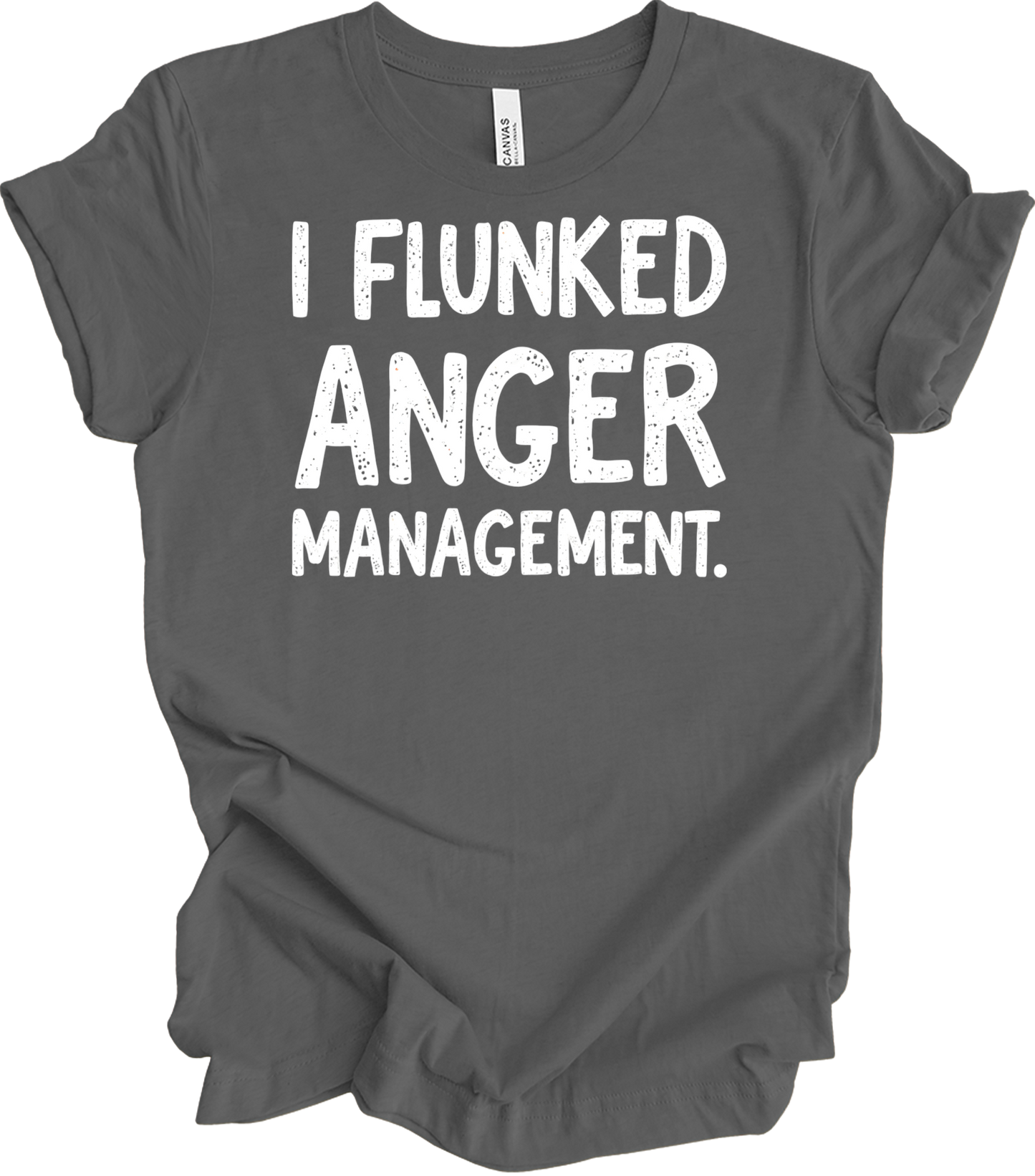 I Flunked Anger Management T-Shirt in Asphalt