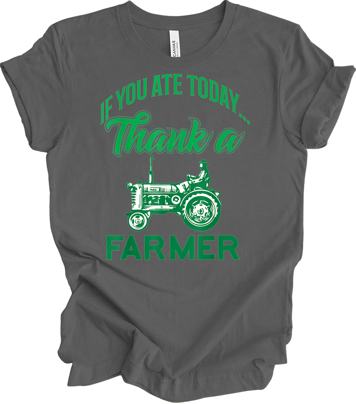 Thank a Farmer T-Shirt in Asphalt