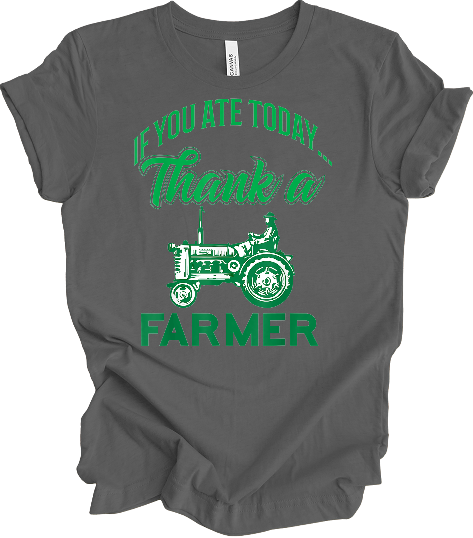 Thank a Farmer T-Shirt in Asphalt