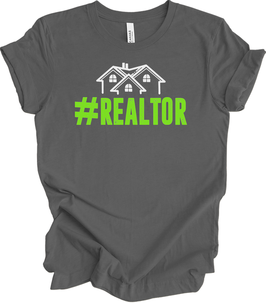 #Realtor for Real Estate Pros T-Shirt in Asphalt