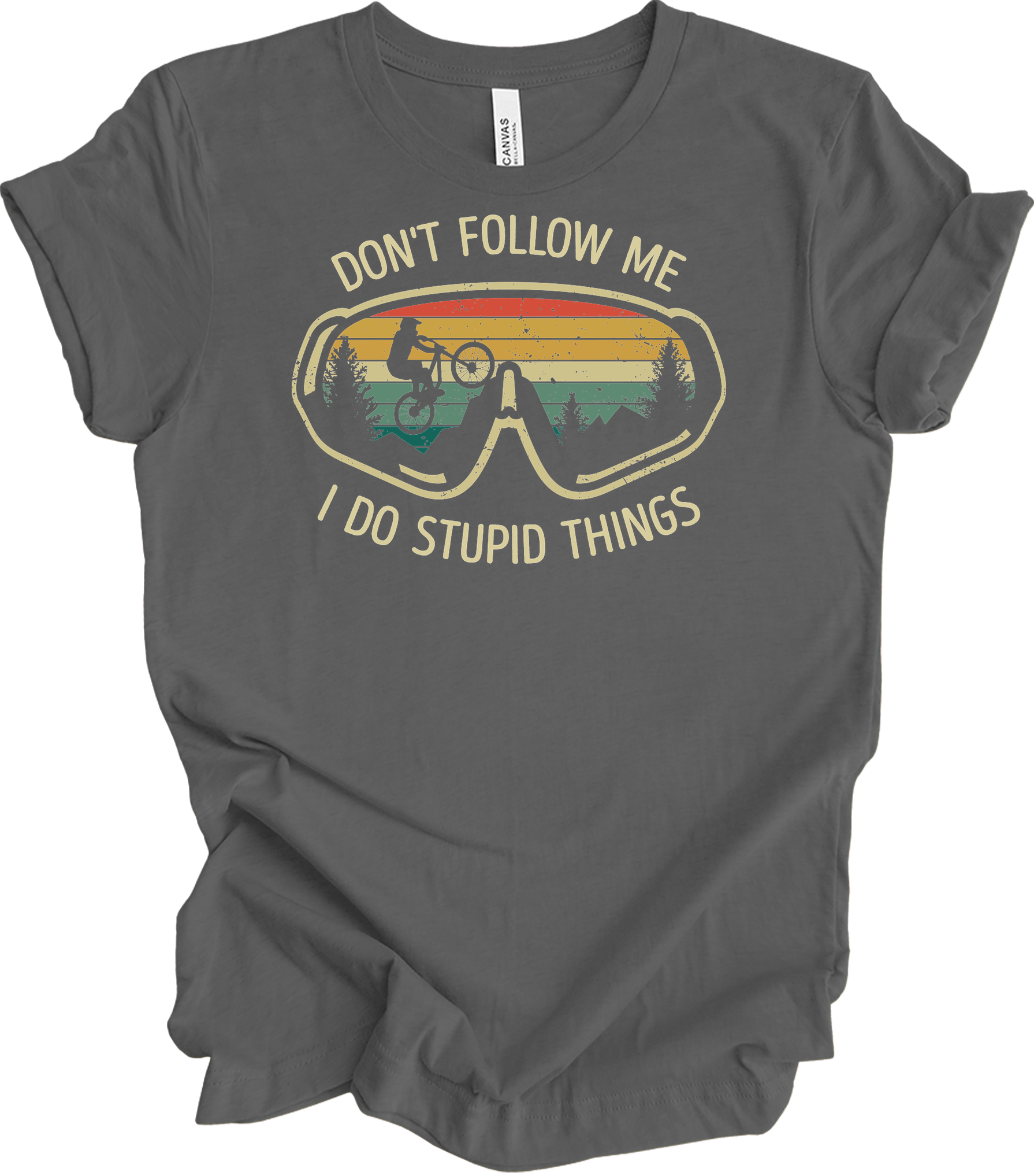 Don't Follow Me MTB T-Shirt in Asphalt
