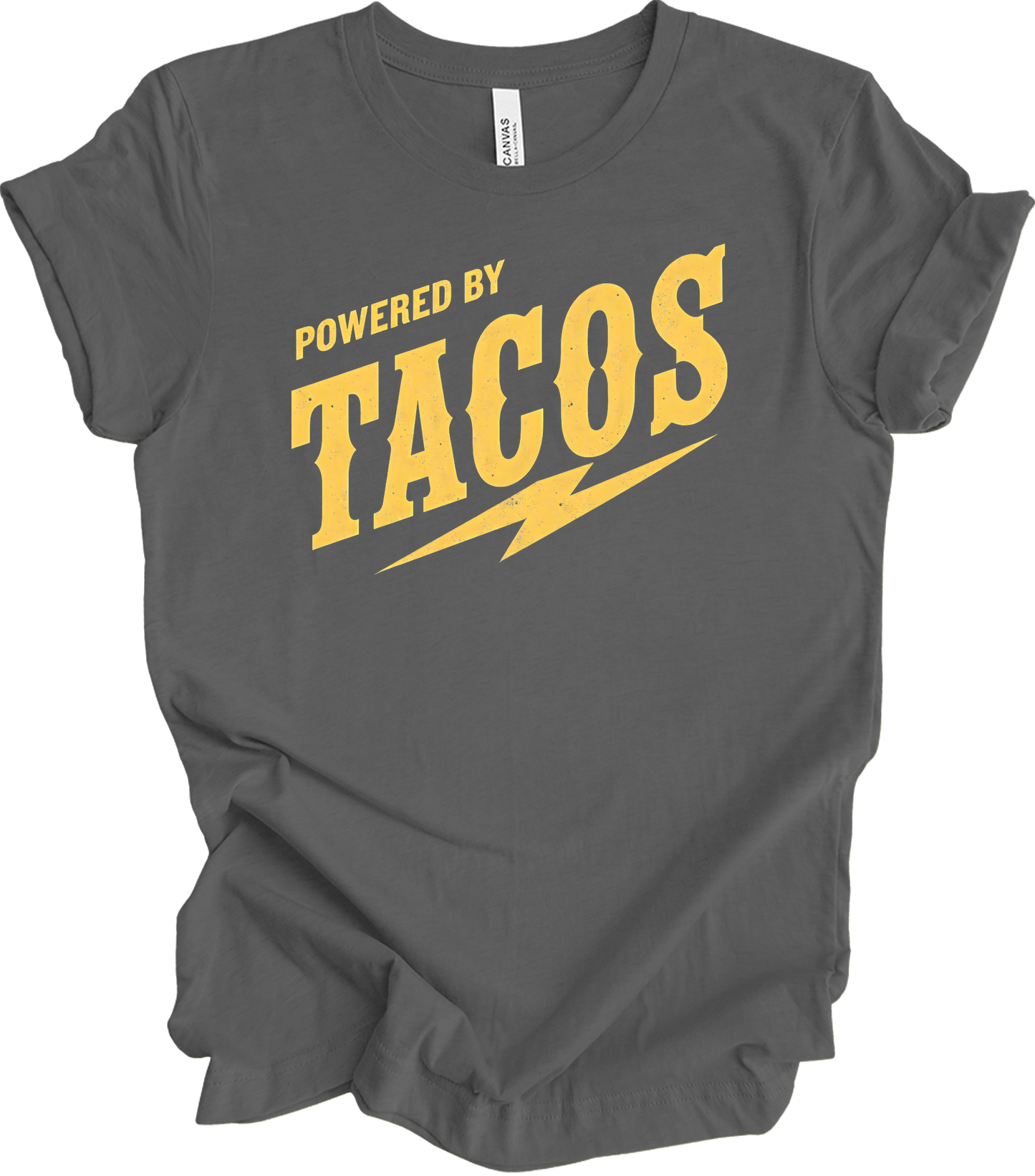 Powered By Tacos - Unisex T-Shirt in Asphalt