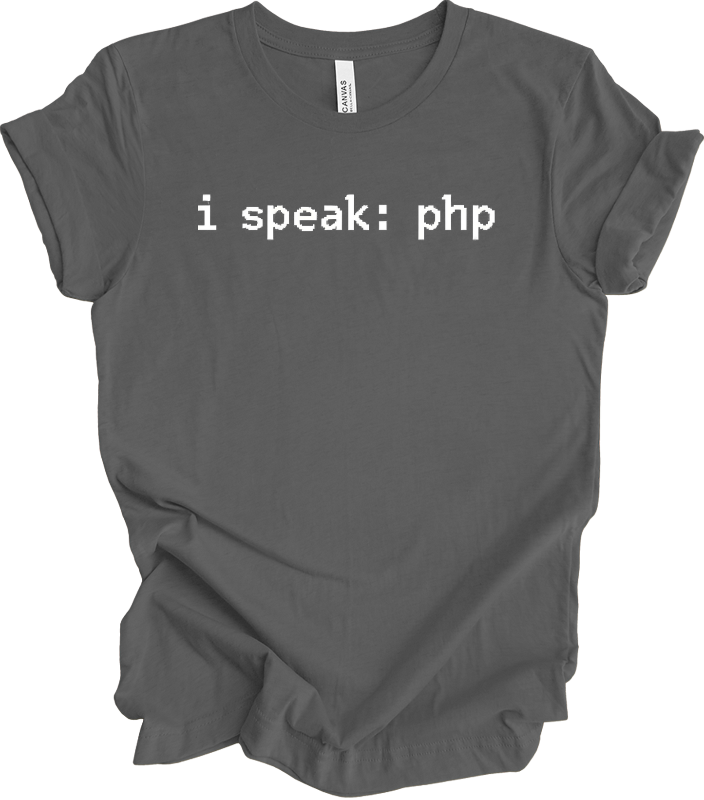 I'm Speaking: PHP T-Shirt in Asphalt