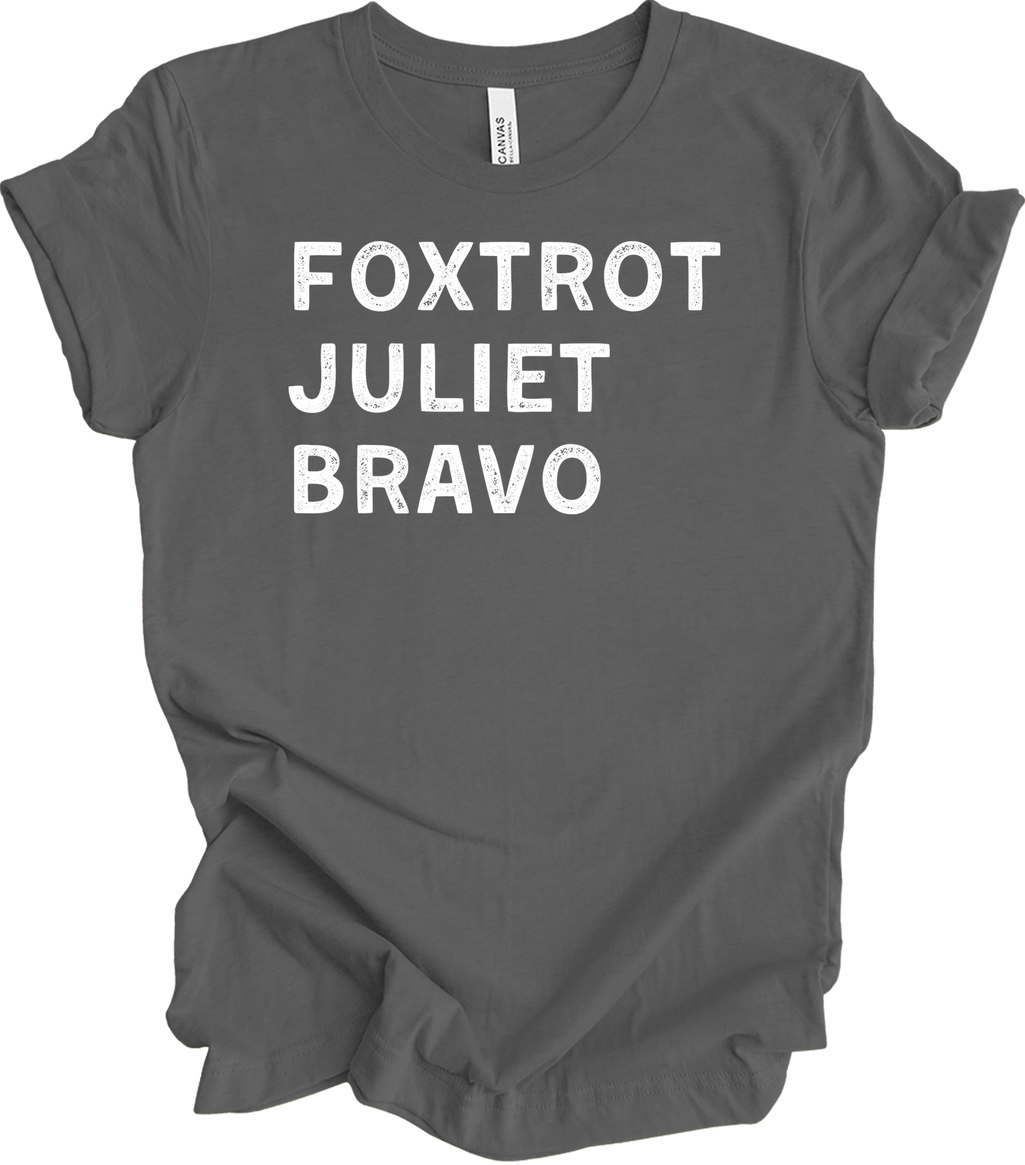 Foxtrot Juliet Bravo Baseball Mom - Retro FJB T-Shirt in Asphalt