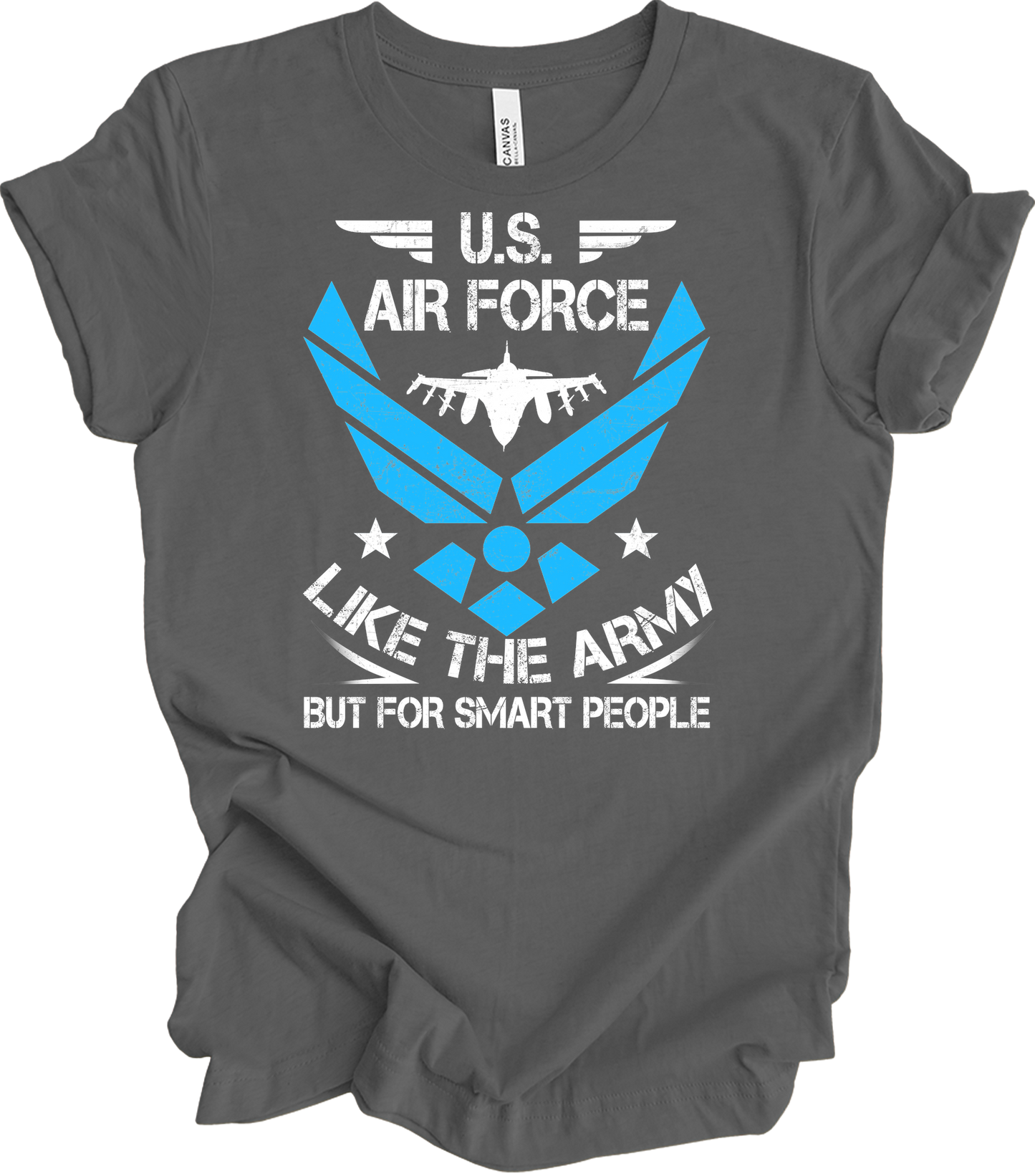 U.S. Air Force - Smart People T-Shirt in Asphalt