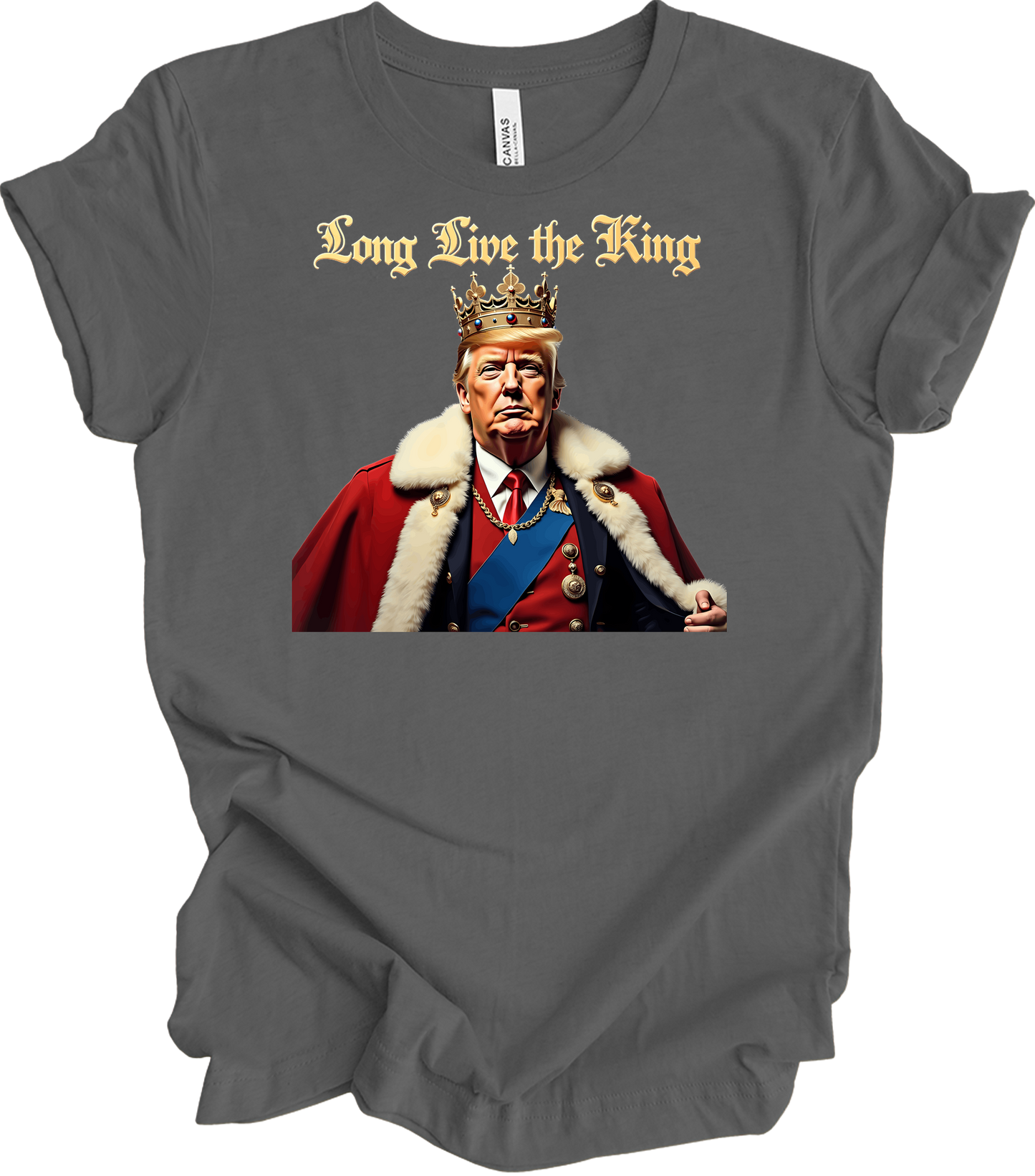 Trump King - Long Live the King T-Shirt in Asphalt