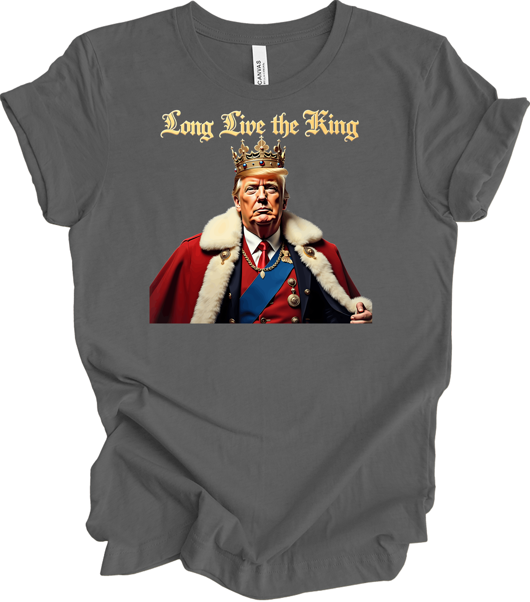 Trump King - Long Live the King T-Shirt in Asphalt