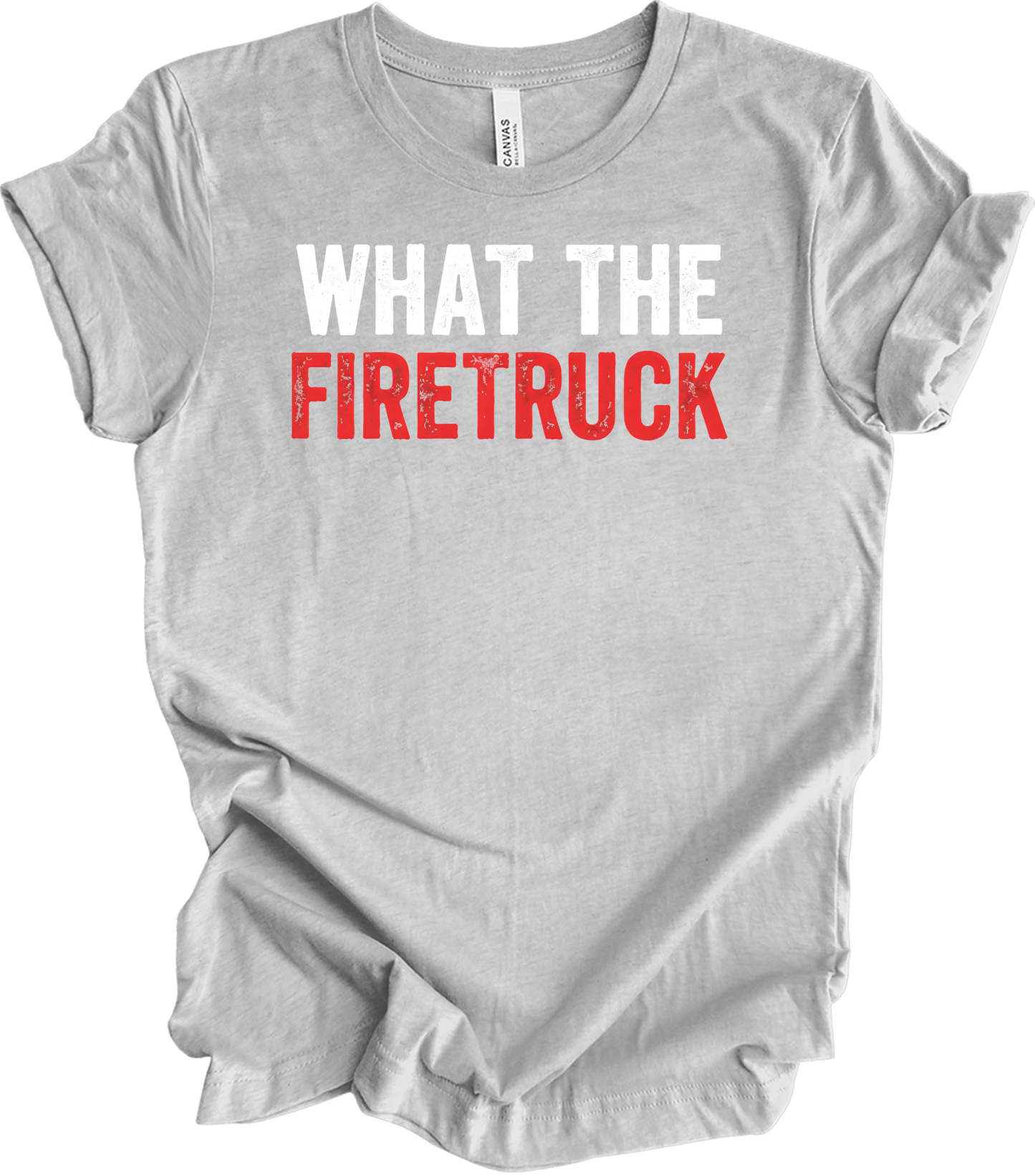 What The Firetruck T-Shirt in Athletic Heather