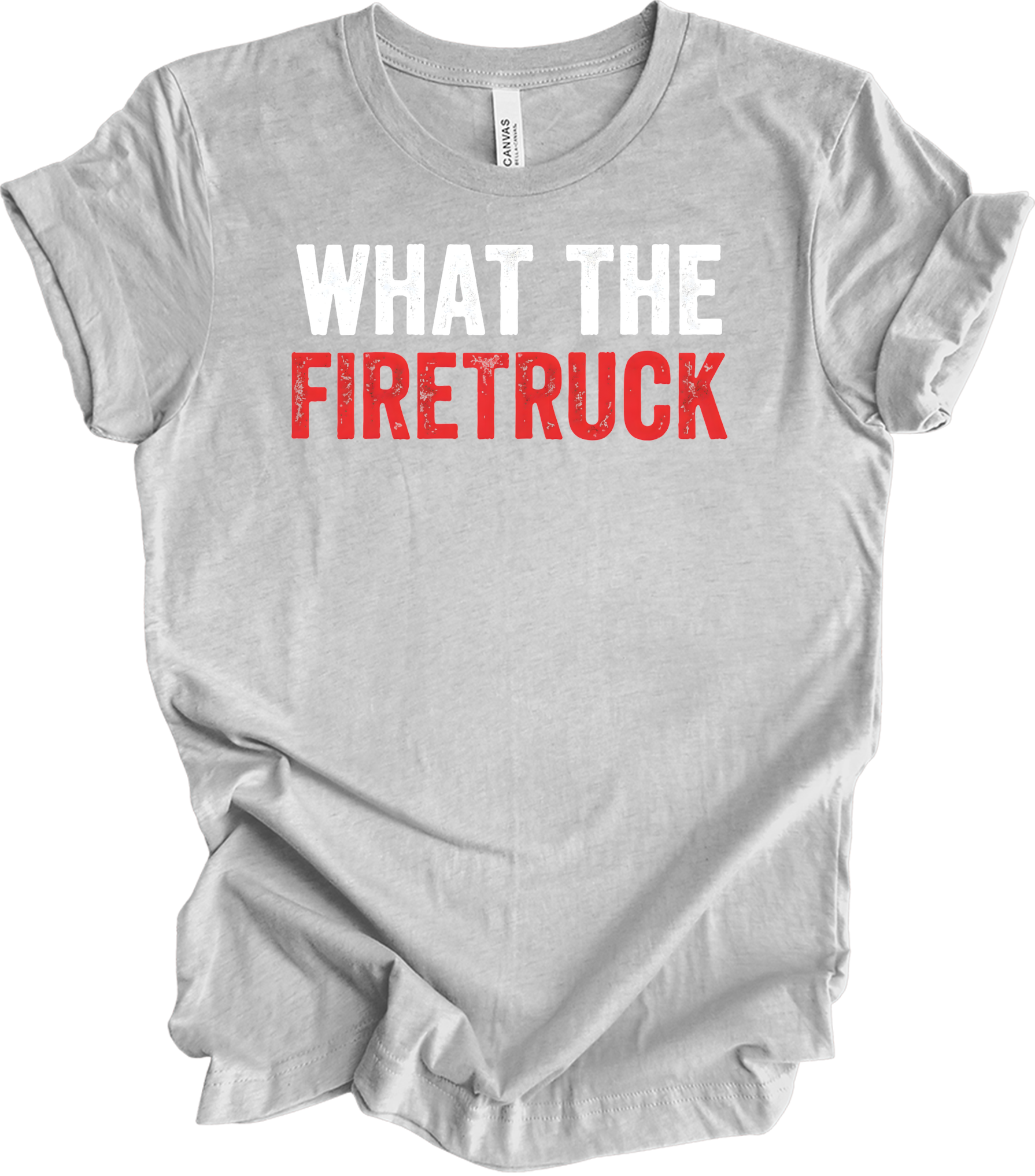 What The Firetruck T-Shirt in Athletic Heather