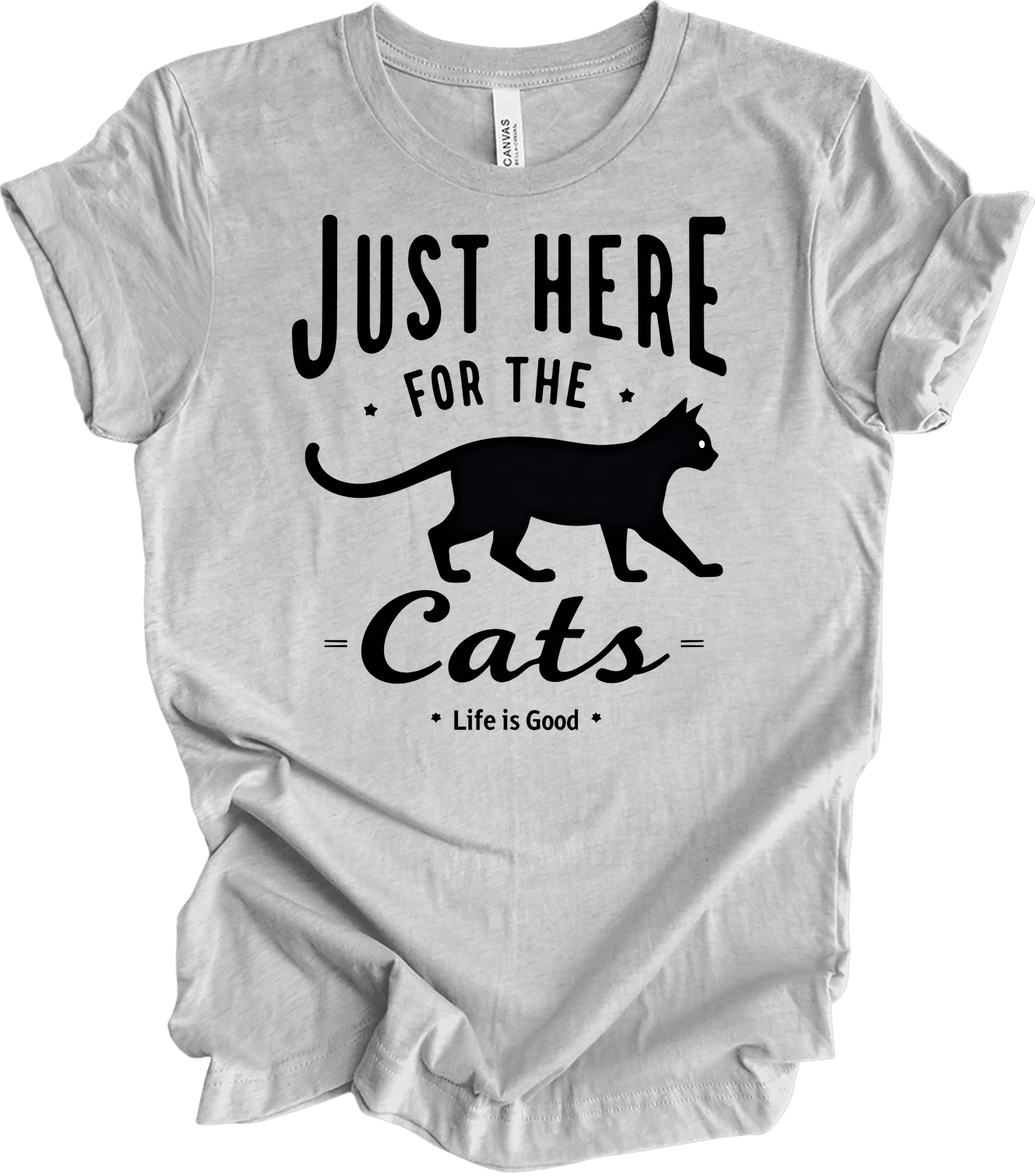 Here for the Cats T-Shirt in Athletic Heather