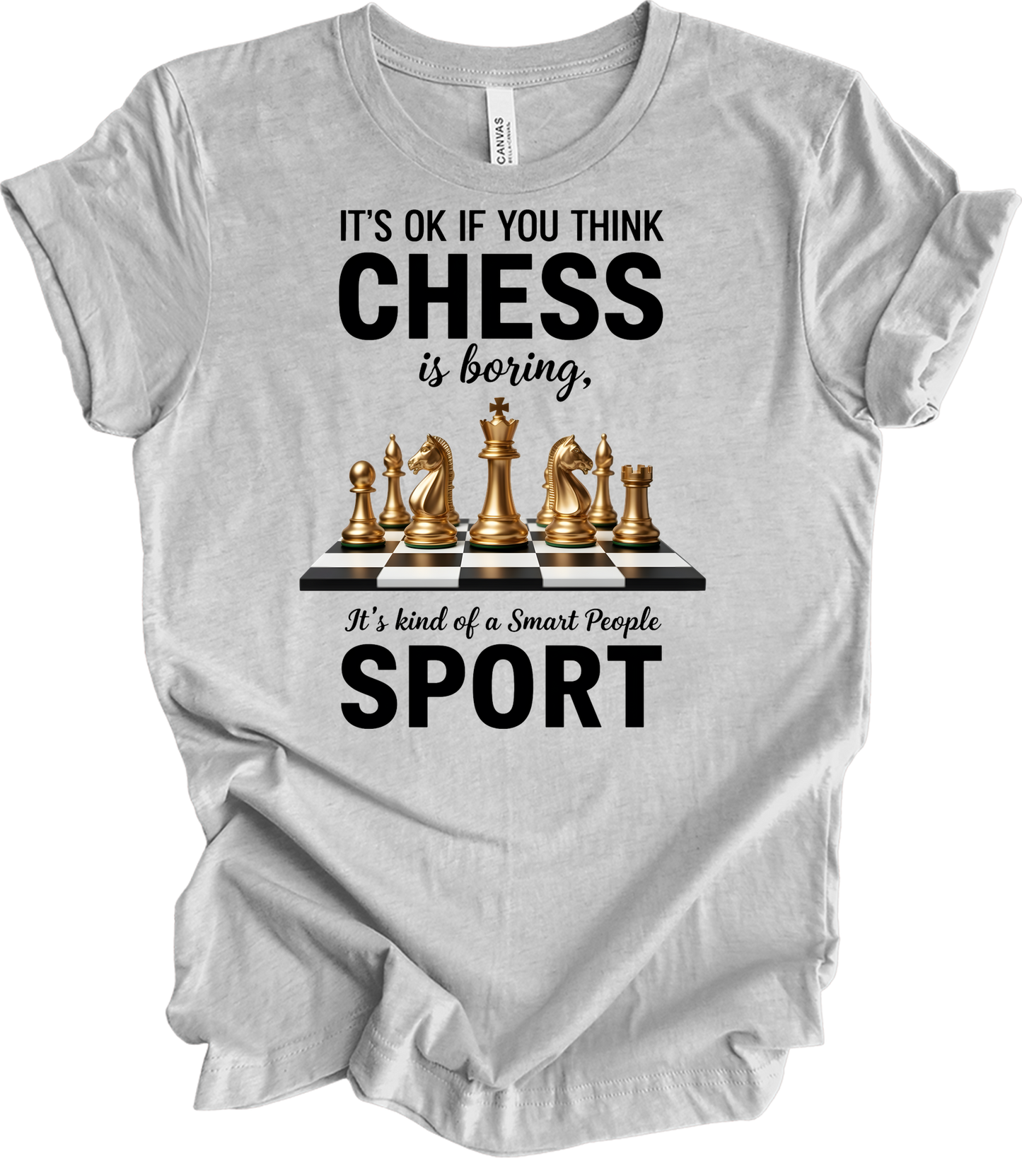 Chess : Checkmate Style T-Shirt in Athletic Heather